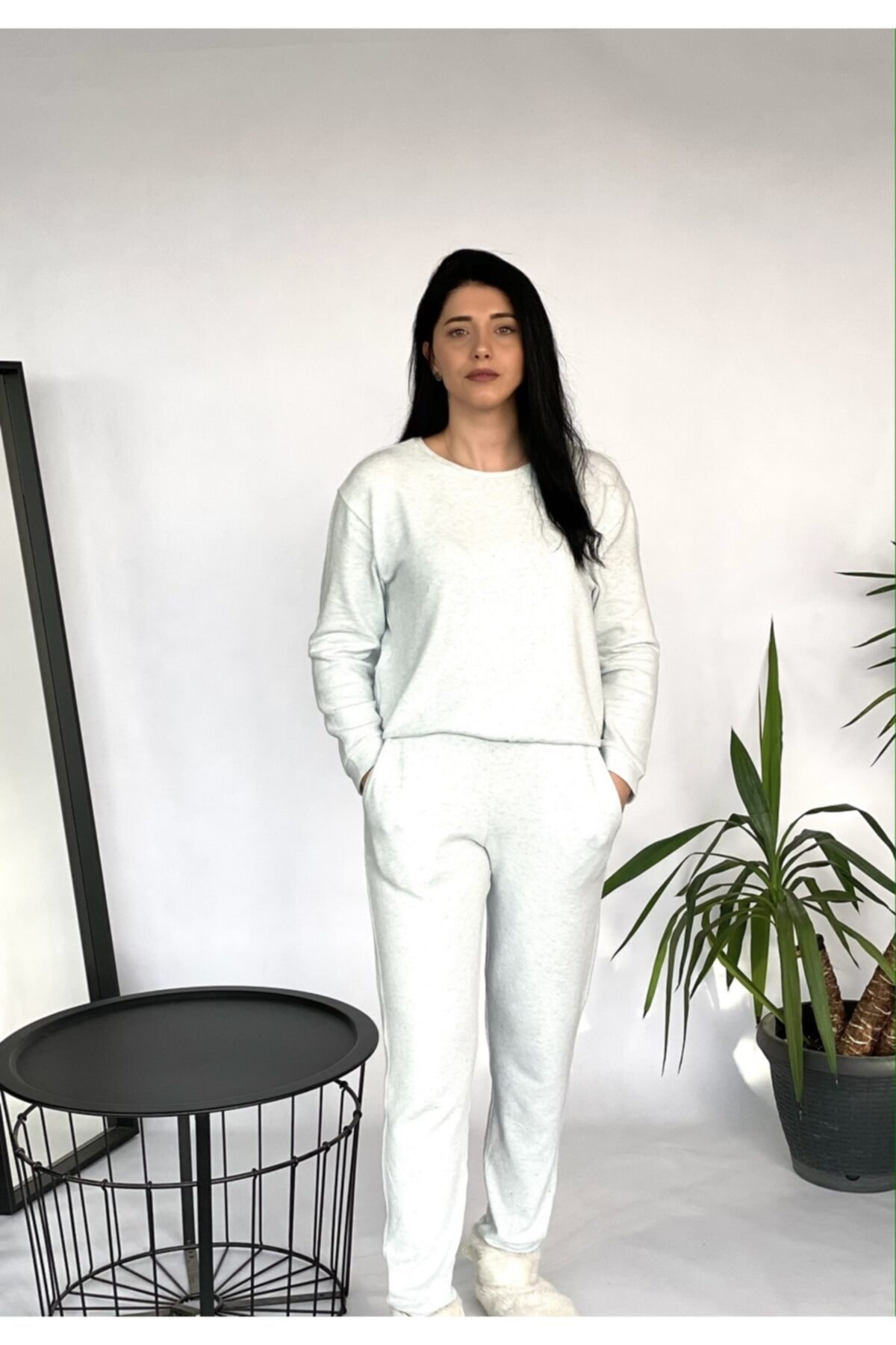 Black&Small Kadın Mavi Yumoş Pijama Alt