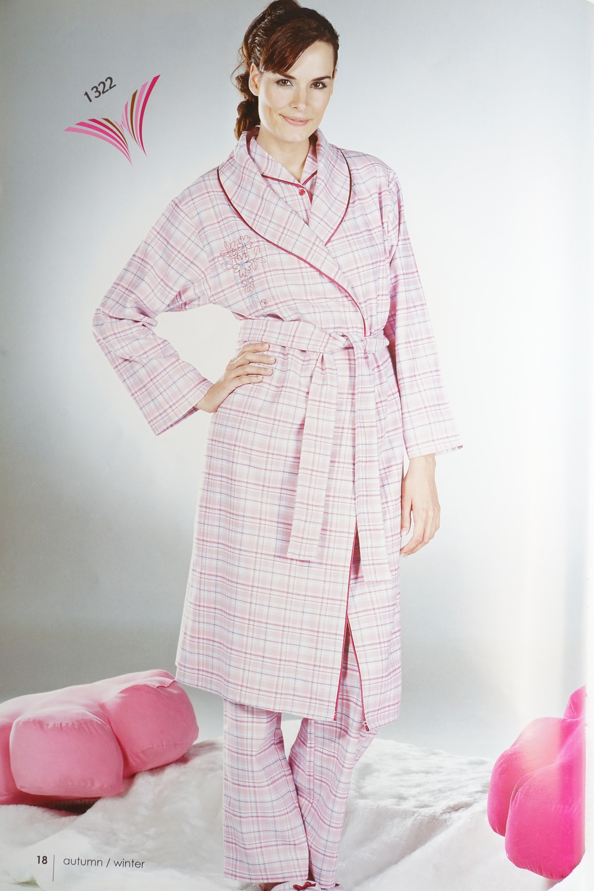 SEASOUL Çiçek Baskılı Bayan Sabahlık