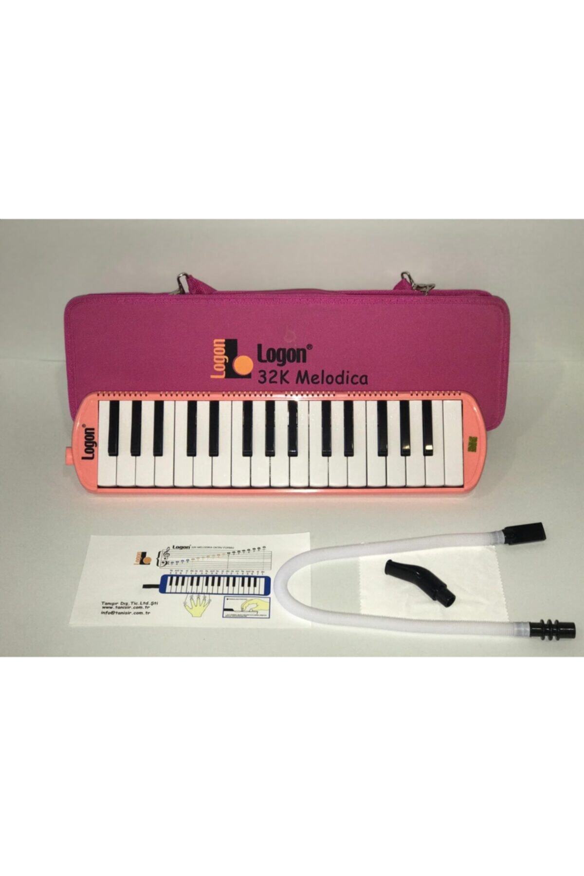 Logon 32 Tuşlu Kabartma Notalı Klavyeli Melodika