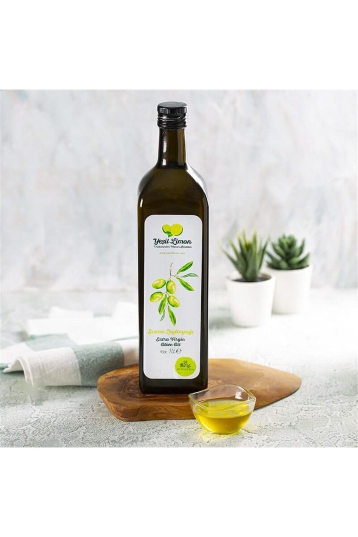 Yeşil Limon Sızma Zeytin Yağı -1 lt