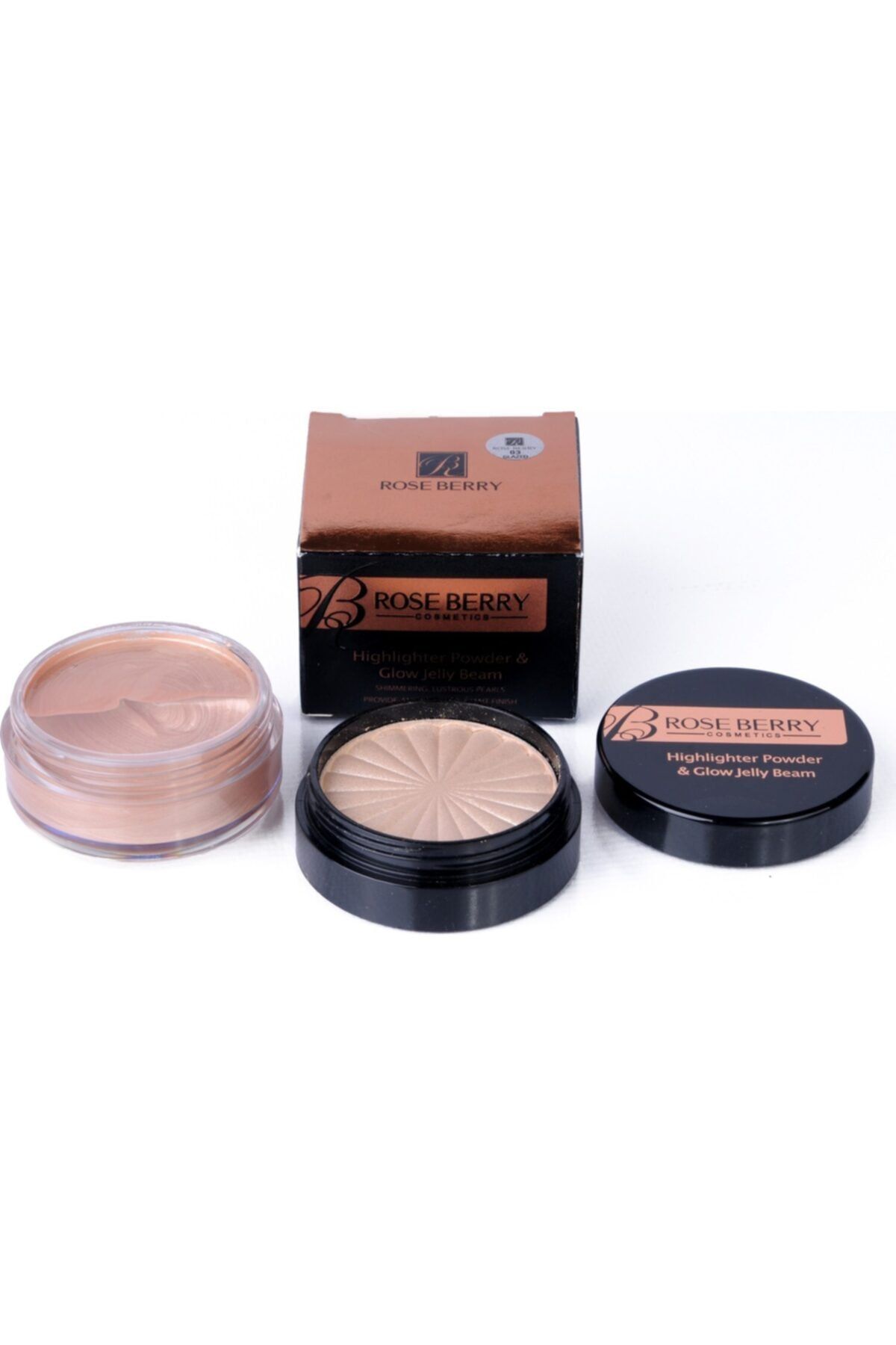 ROSE BERRY Highlighter Powder Glow Jelly Beam 03 Glazed