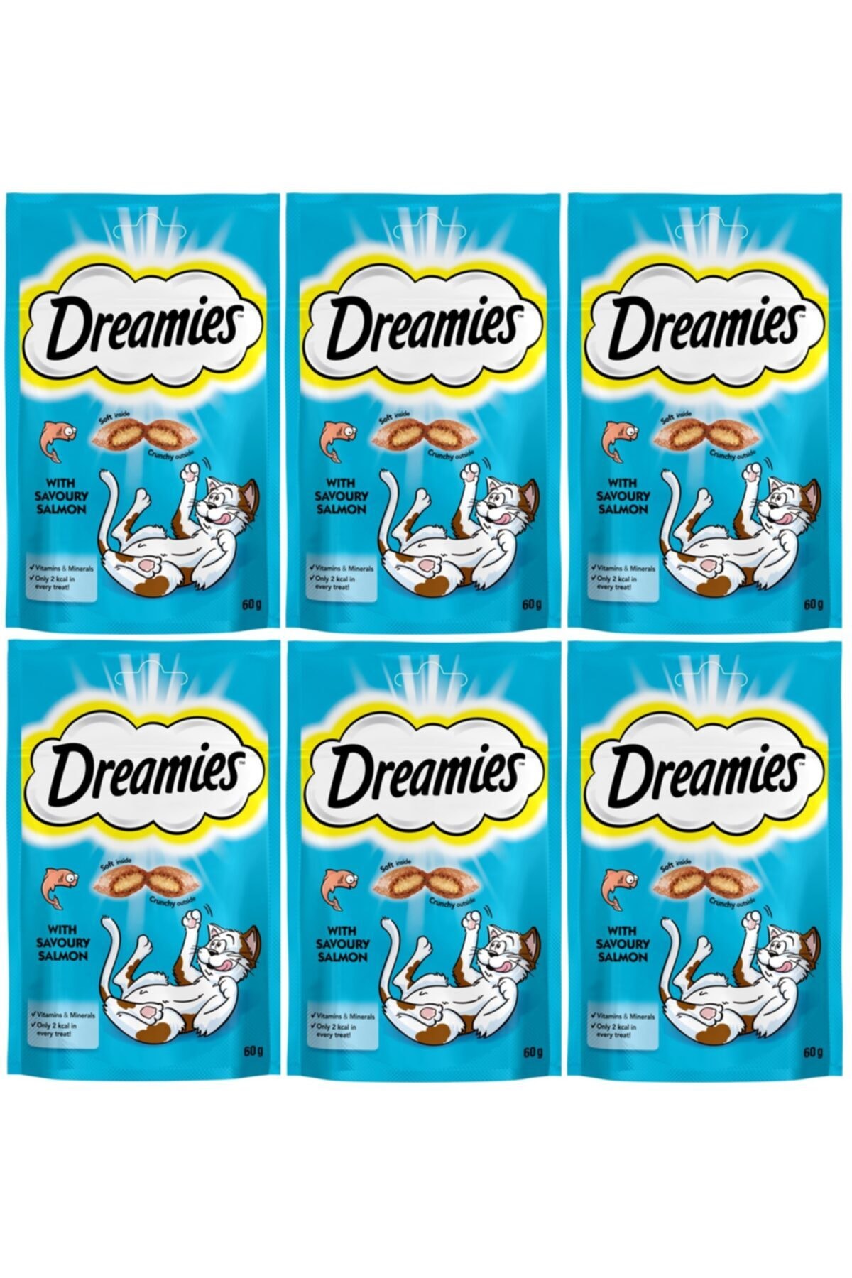 Dreamies Kedi Ödül Maması Somonlu 60 gr X 6 Adet