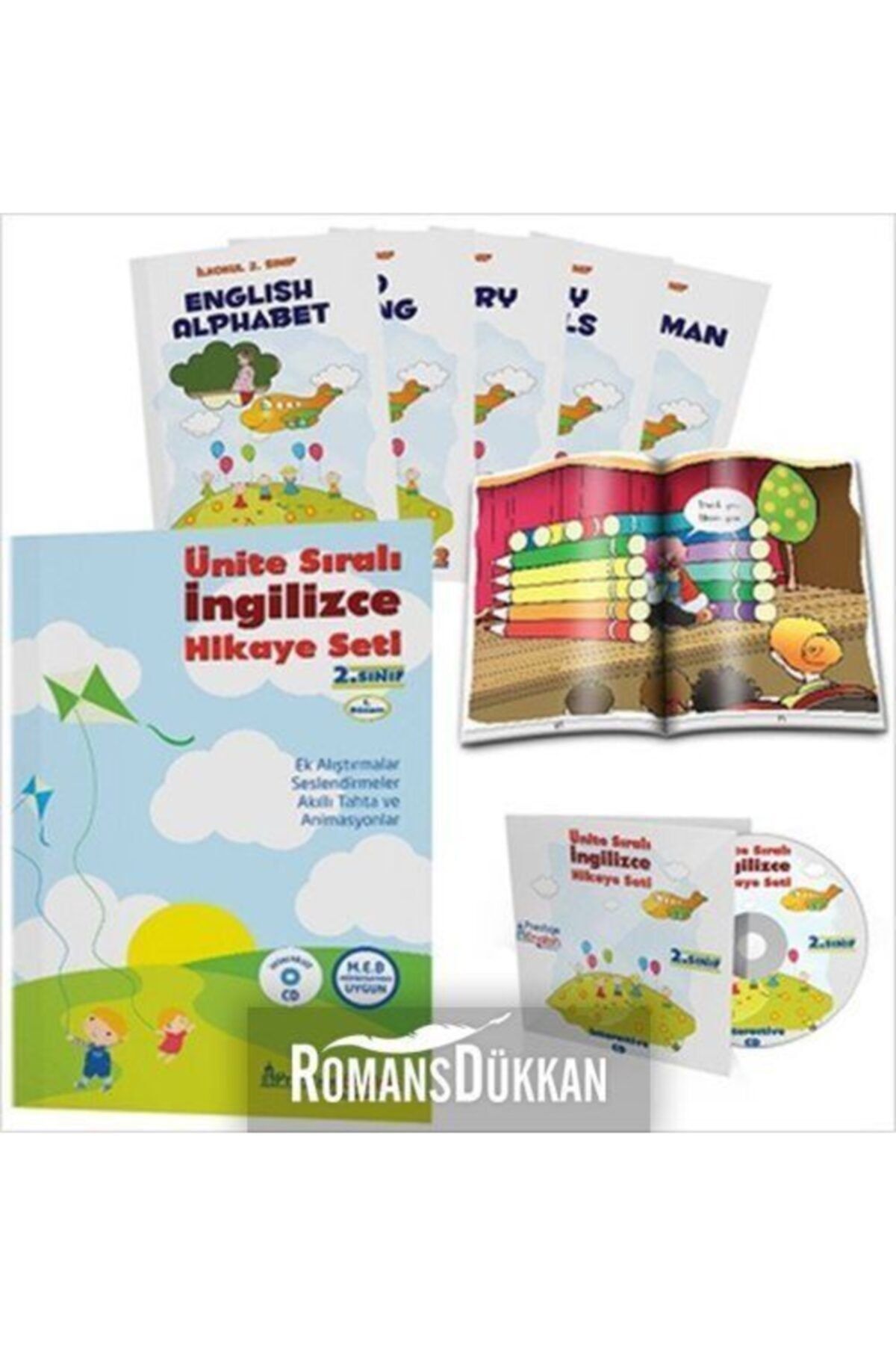 Atlas Pazarlama 2. Sınıf Ünite Sıralı İngilizce Hikaye Seti
