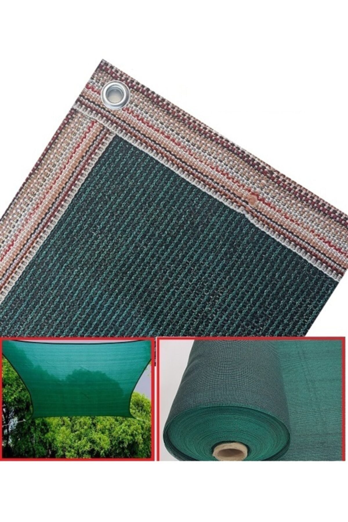 Asenya Gölgelik File 3x9 m Bahçe Gölgeliği Yeşil Gölgelik