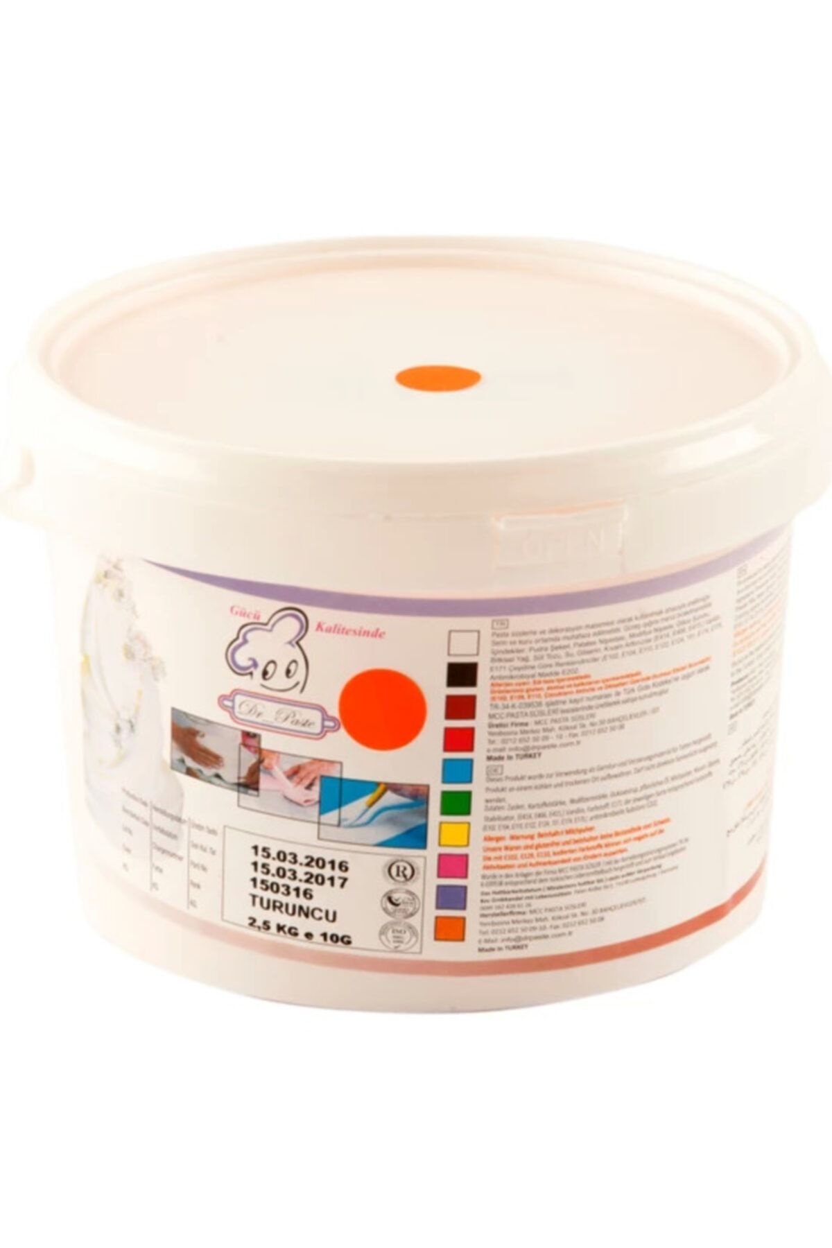 Dr.Paste Dr Paste Turuncu Şeker Hamuru 2.5 kg
