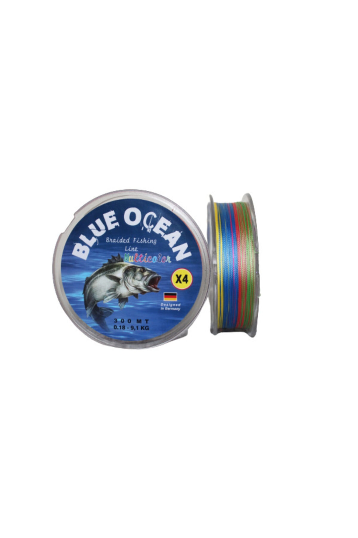Blue Ocean Ipek Misine 300 Metre 4 Kat Braıd Multicolor 0.18 Mm 9.1 Kg