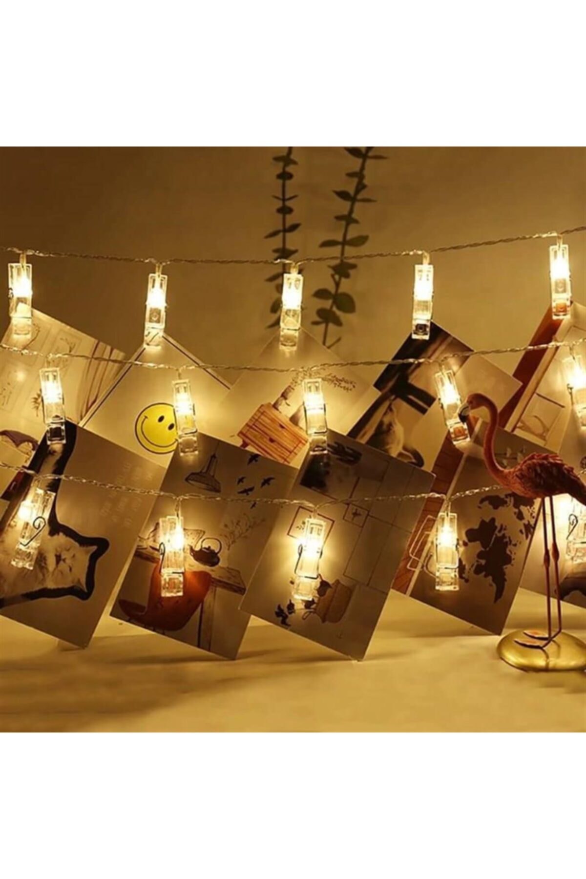 Viselia Led Mandal Mandal Led Işık Fotoğraf Led 4m 20 Adet Led Pilli