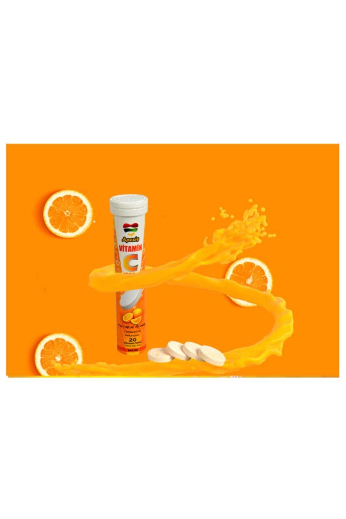 Apexis Vitamin C 20 Efervesan Tablet 3 Adet