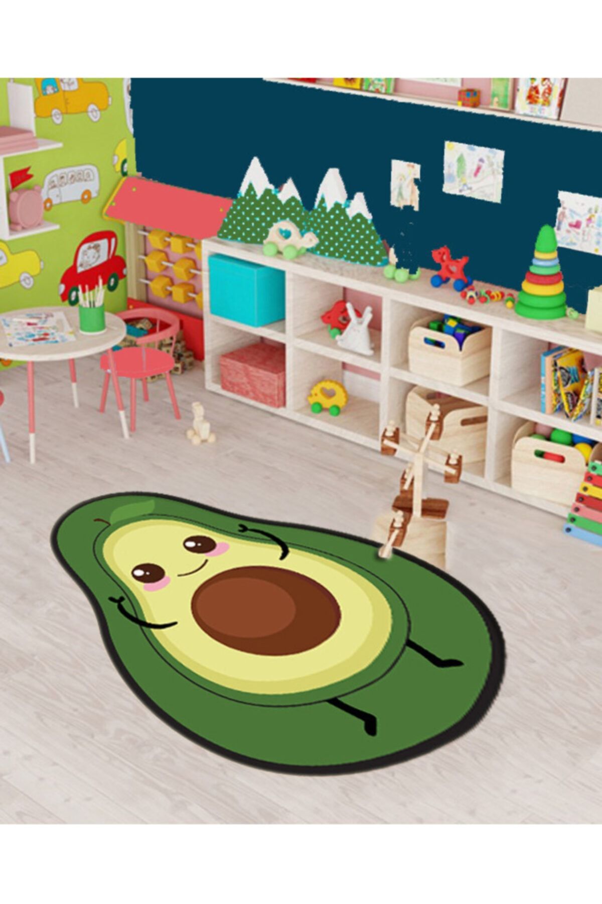 halımarkt Avokado Şekilli Çocuk Odası Halı
