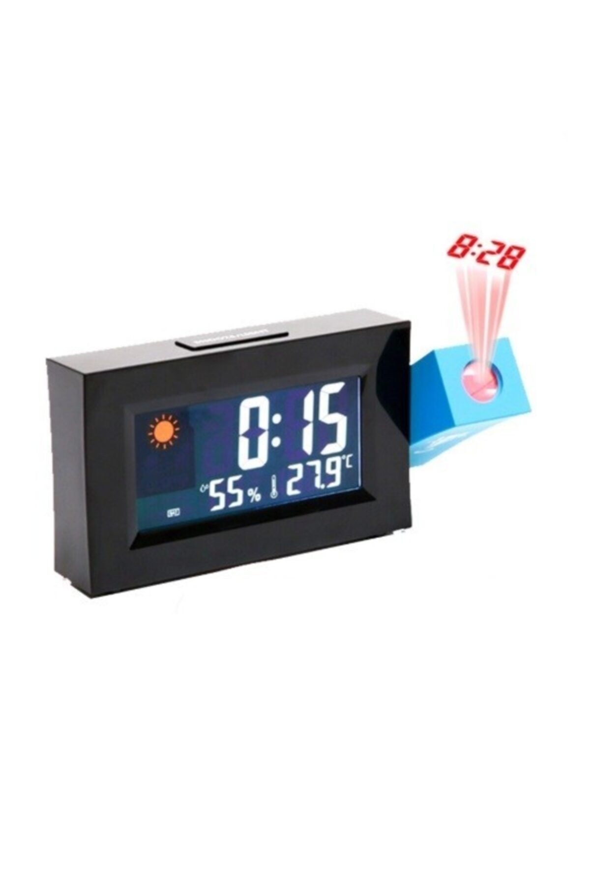 Schulzz Led Ekran Termometreli 180°dönebilen Dijital Saat