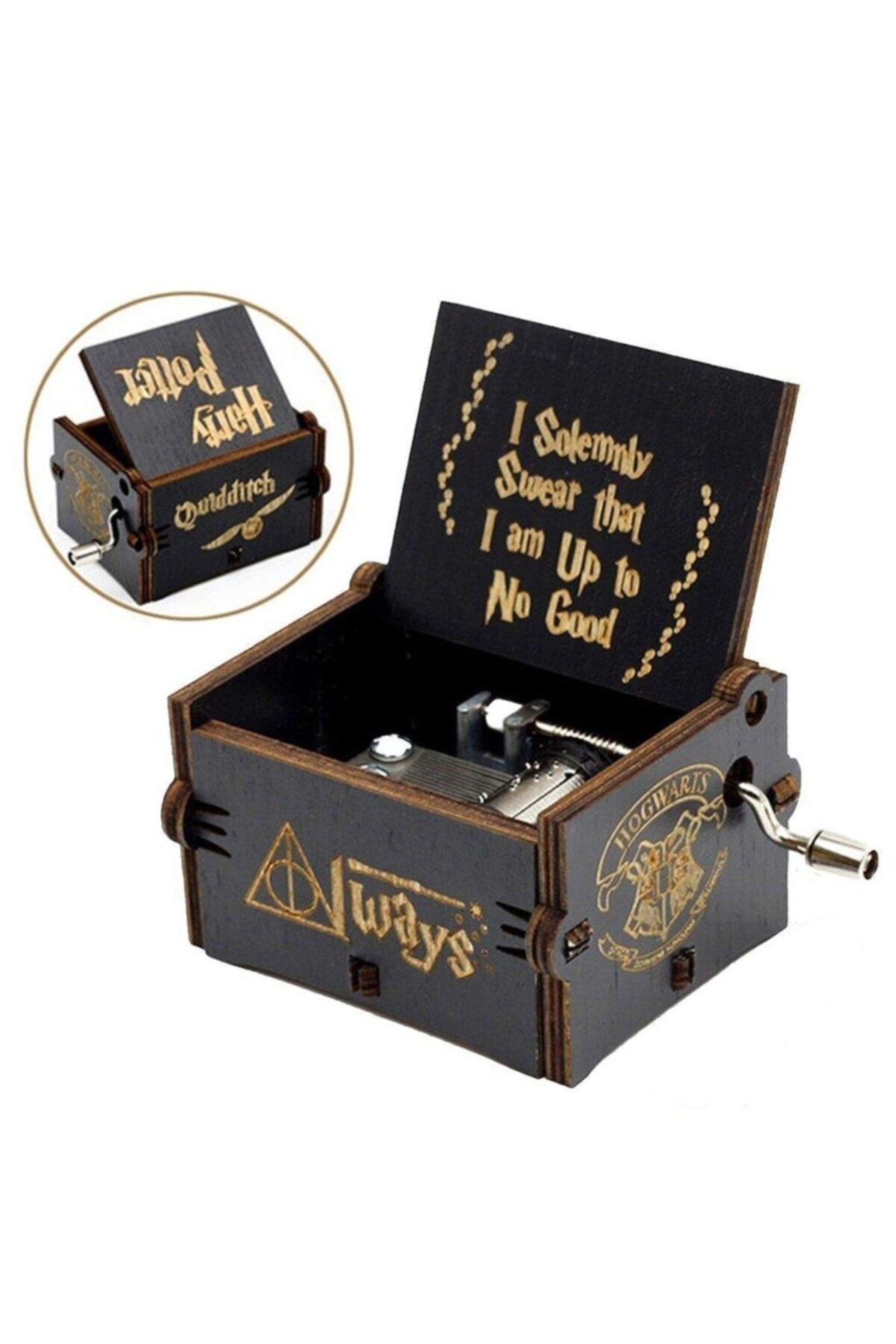 Çılgıntrend Harry Potter Ahşap Çevirmeli Müzik Kutusu