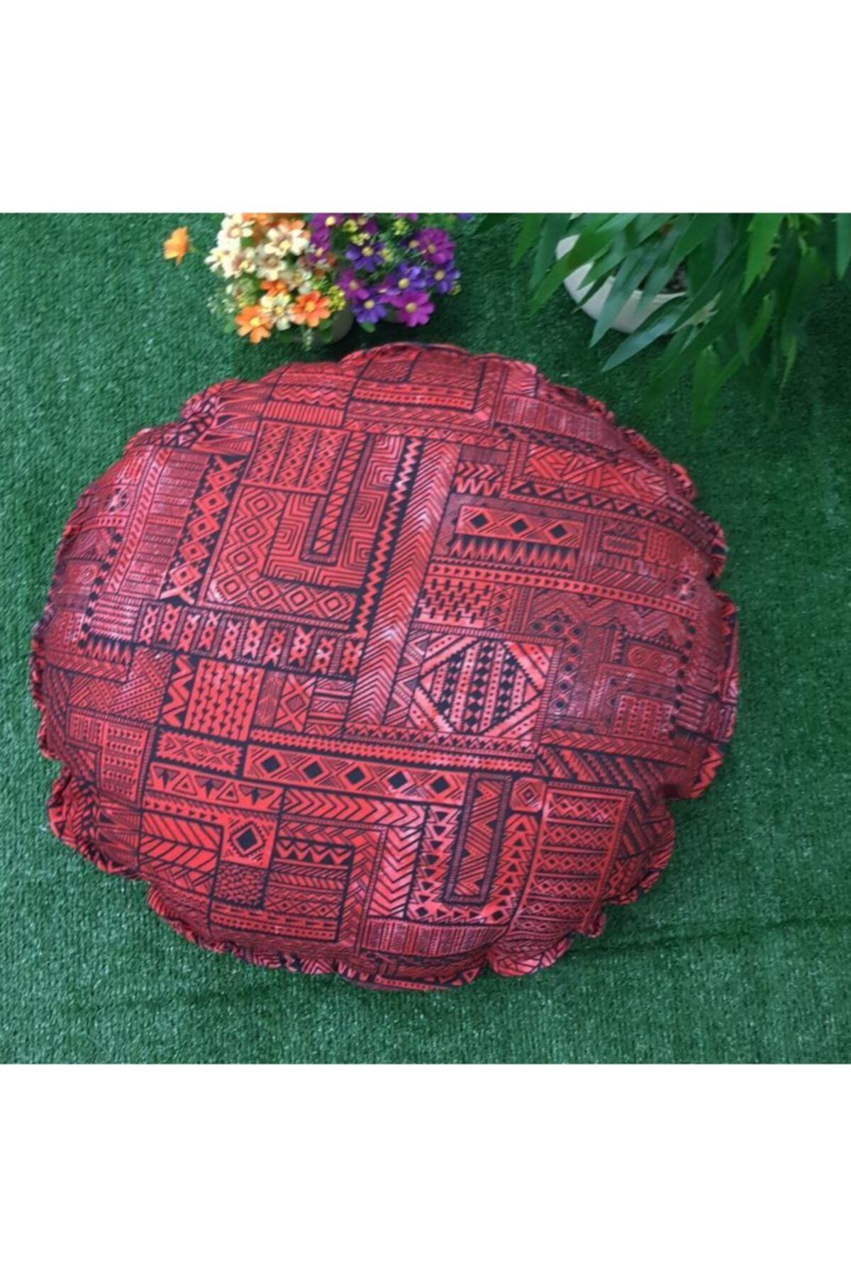 Evimstil Etnik Desenli Yer Minderi Içi Dolu 45 Cm