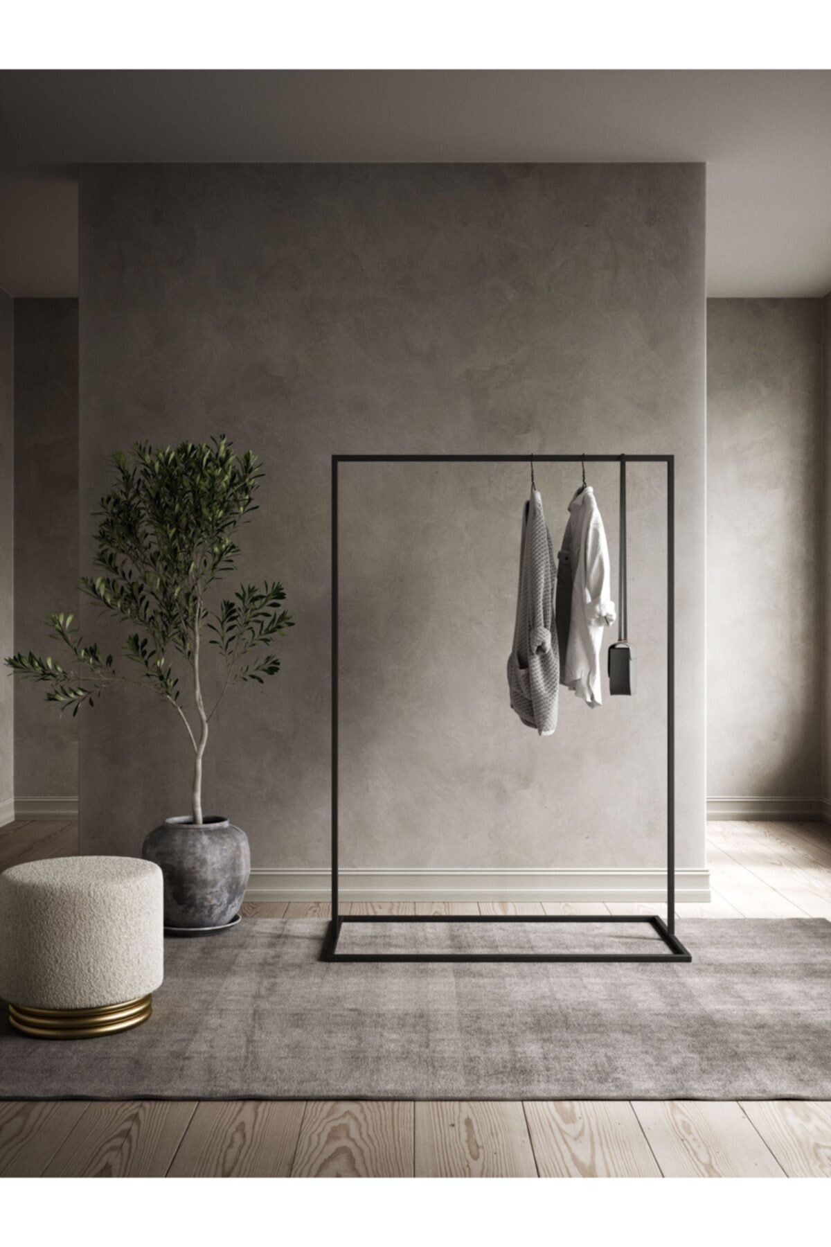 dekozem Dekoratif Black Askılık 80x150x40 Dkzm-708-asklk
