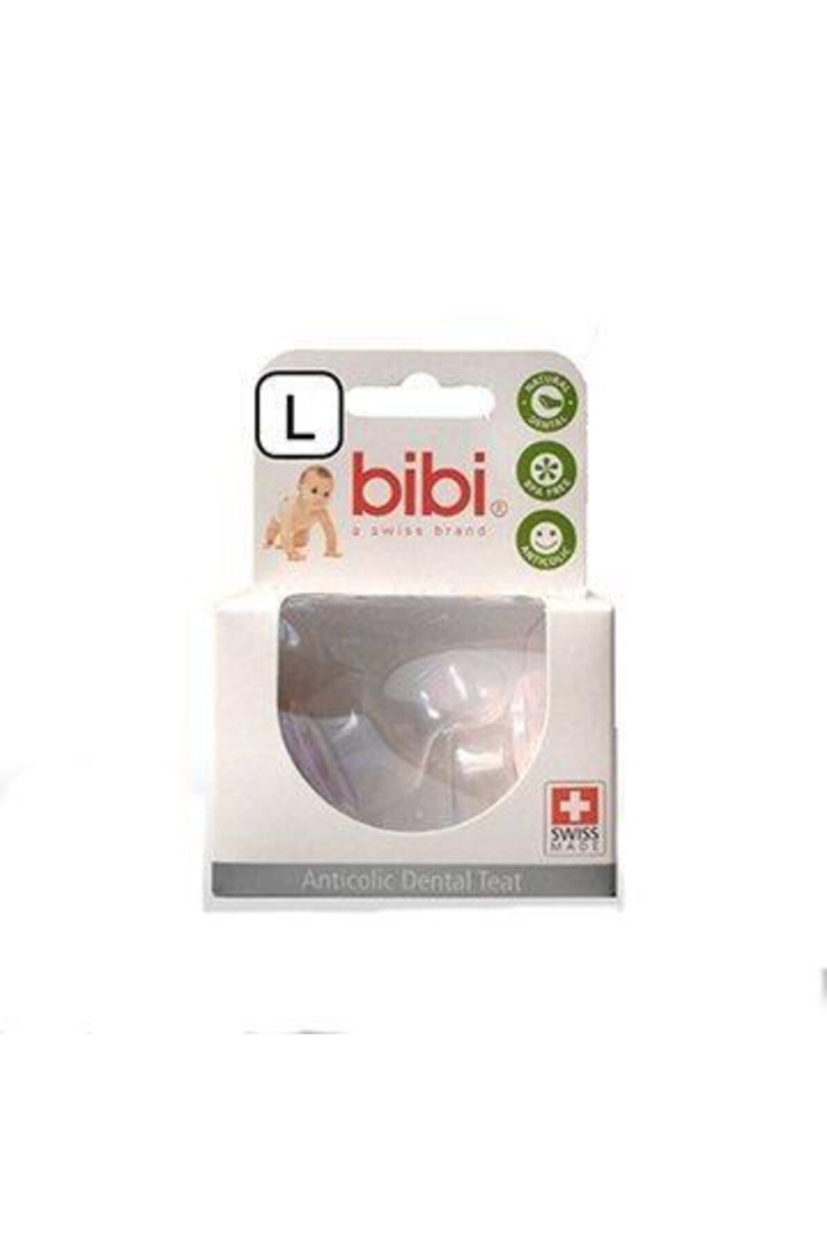 bibi Cam Biberon Emziği 2'li Yedek Large