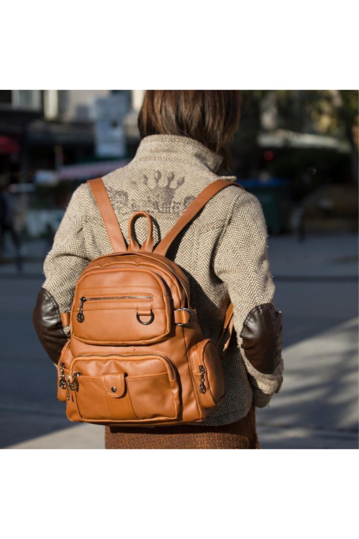 Nas Bag Yıkama Deri Sırt Çantası - 951