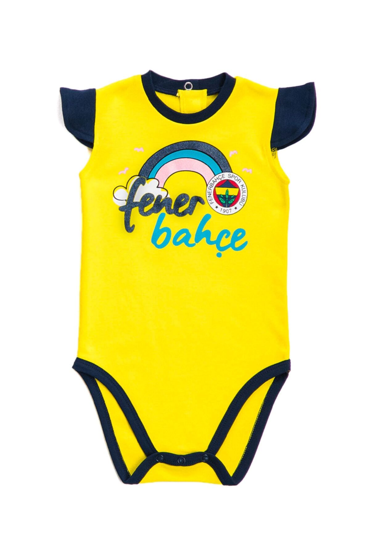 Fenerbahçe Lisanslı Sarı Kız Bebek Body