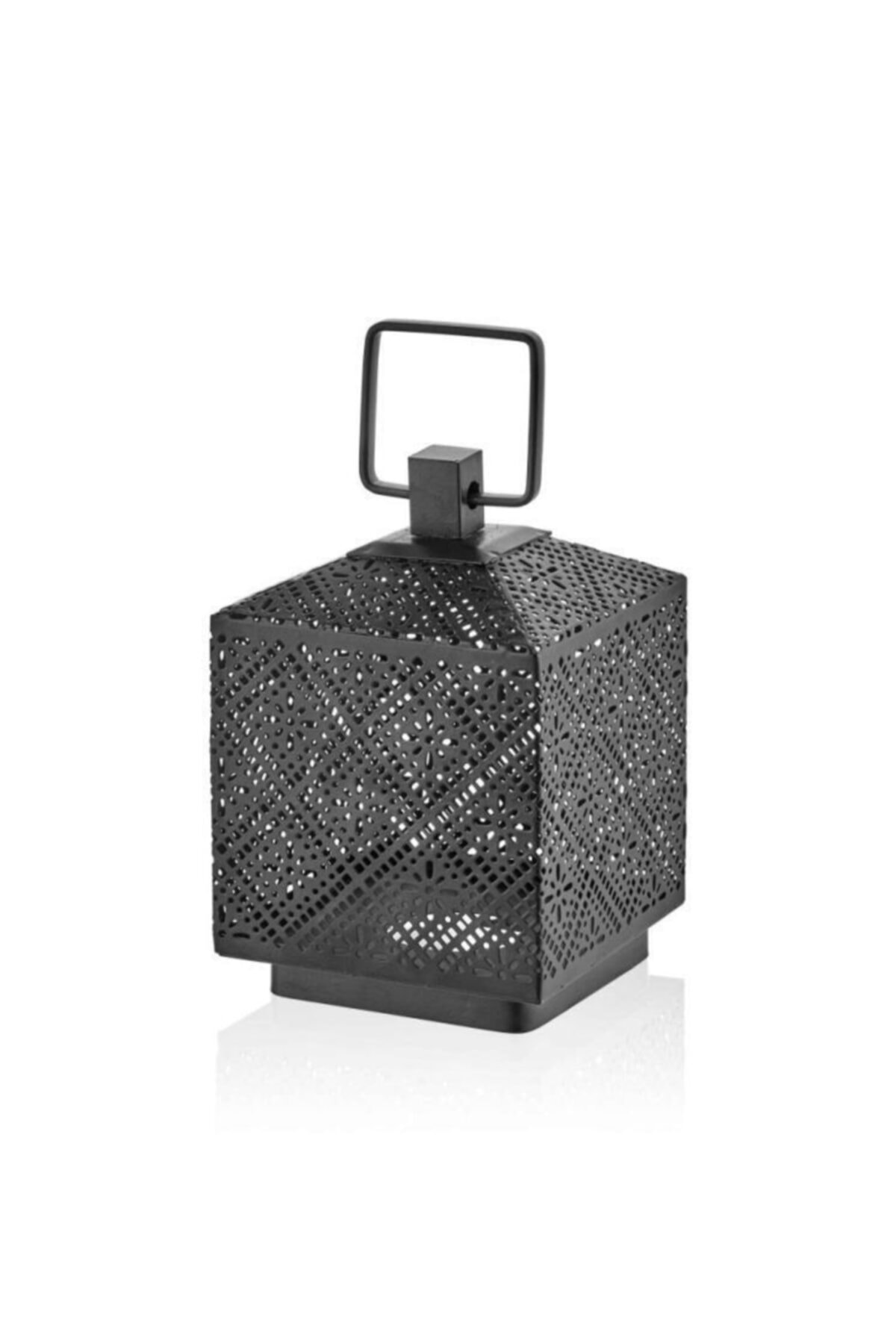 The Mia 9x13cm Metal Işleme Siyah Telkari Fener/lantern Dkr0195