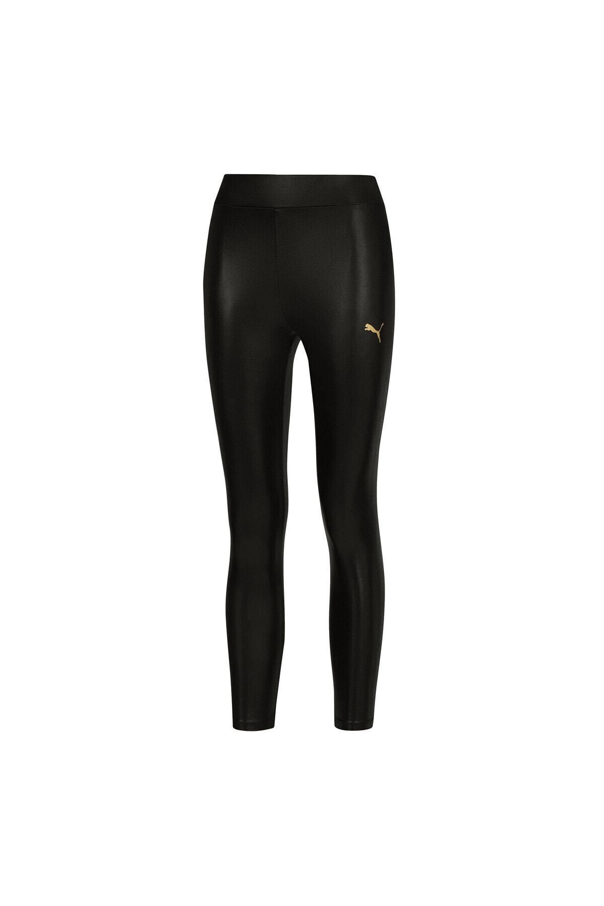 Puma Logo Parlak Kadın Tayt