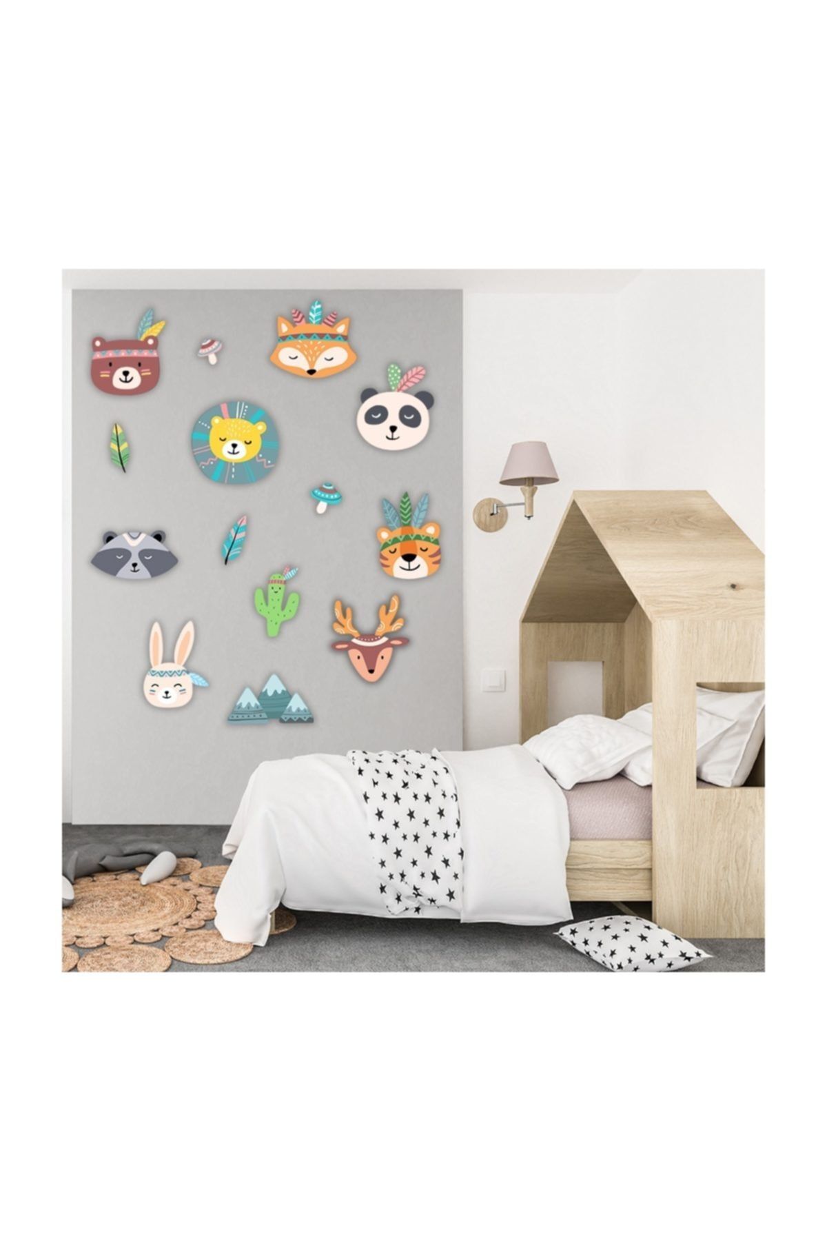 instababyrooms Scandinavian Animals Ahşap Duvar Seti