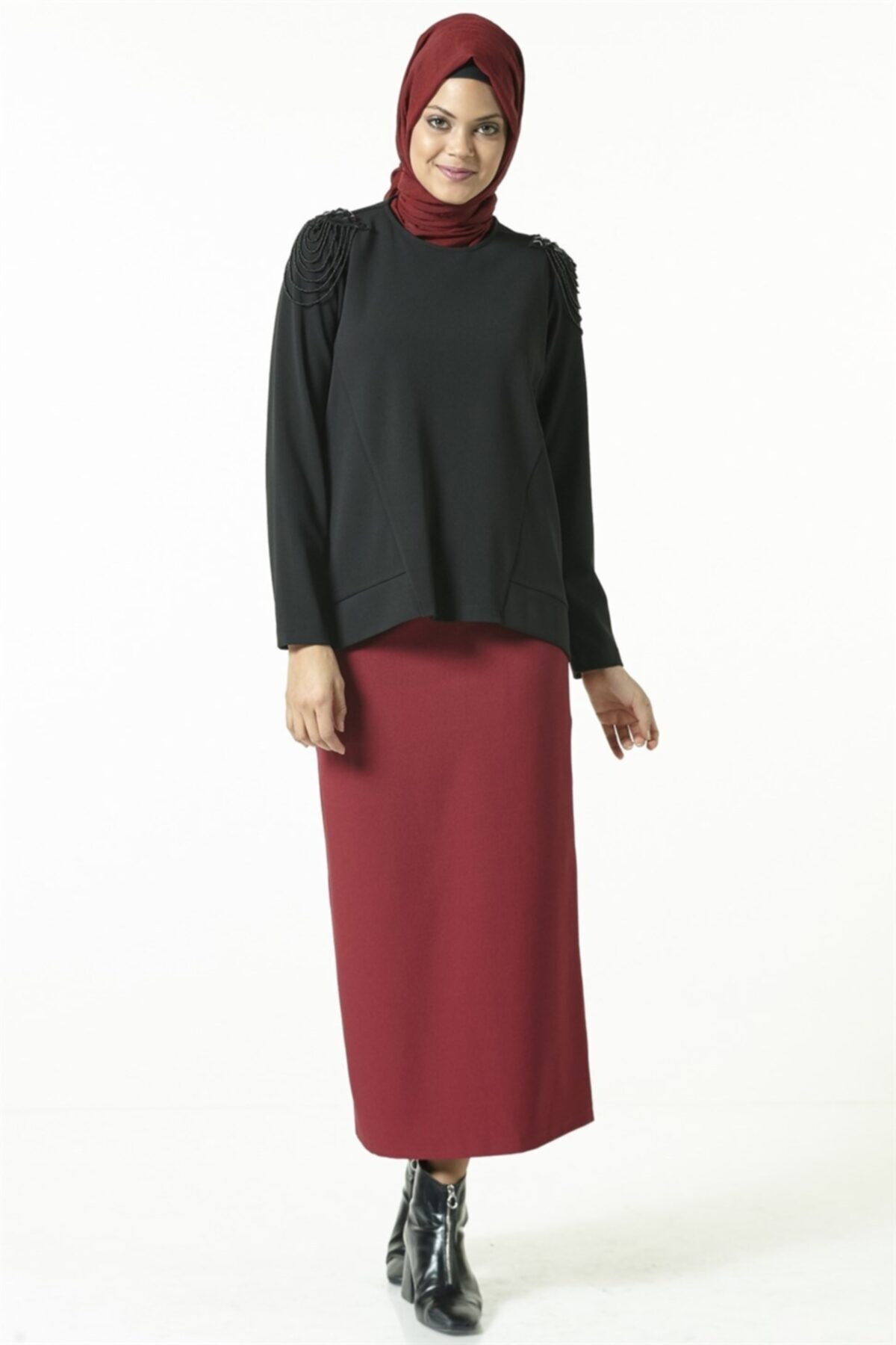 Armine Etek 18ka1655 Bordo