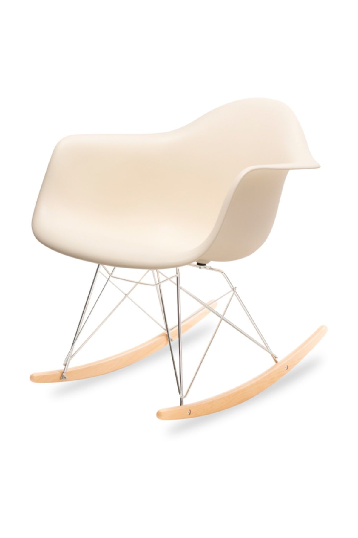 POP DEKO Eames Sallanan Sandalye-rar Krem
