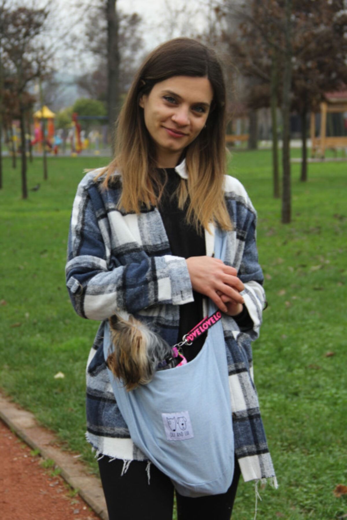 Oli and Lui Light Blue Köpek Taşıma Çantası