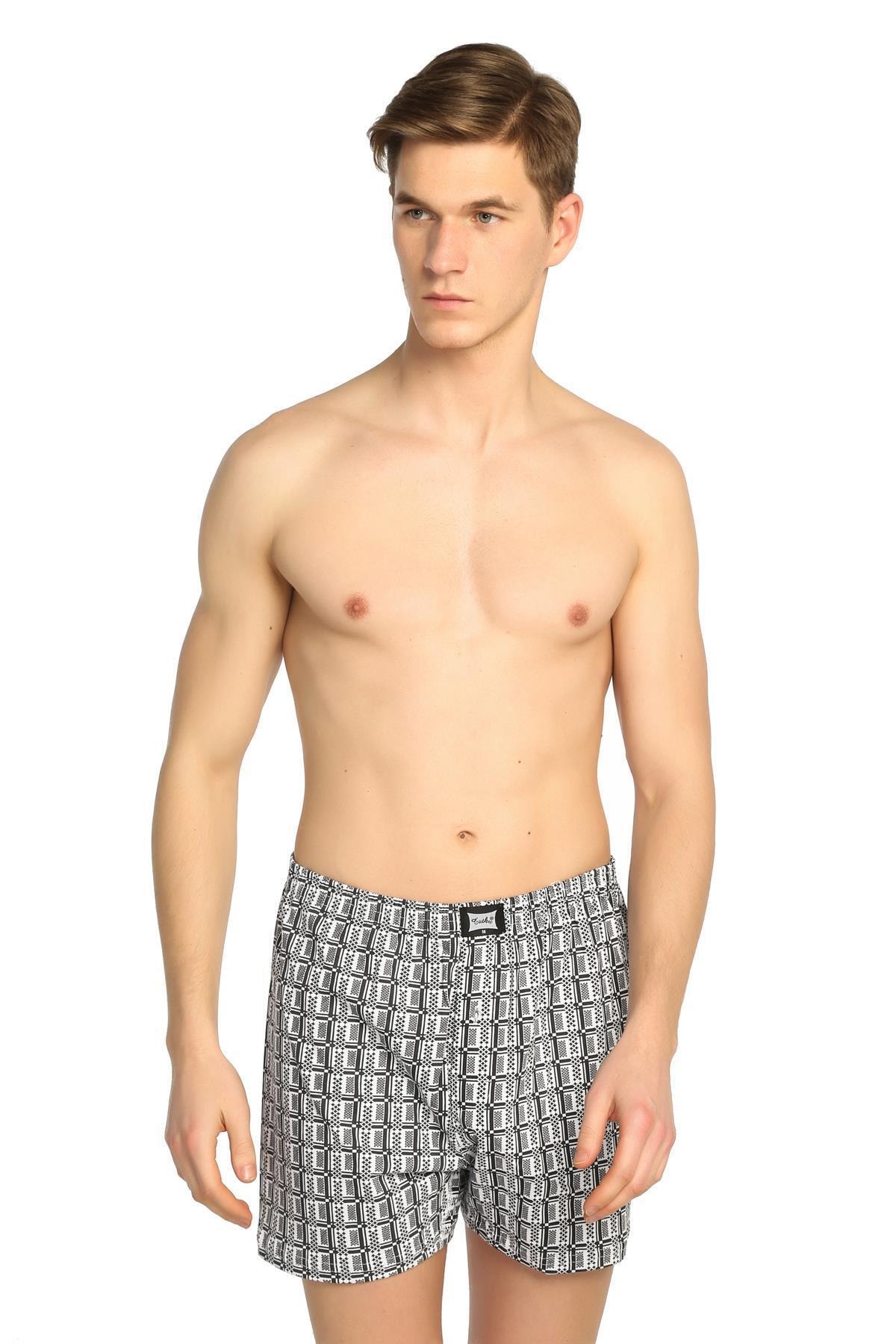 Tutku Erkek Desenli Boxer