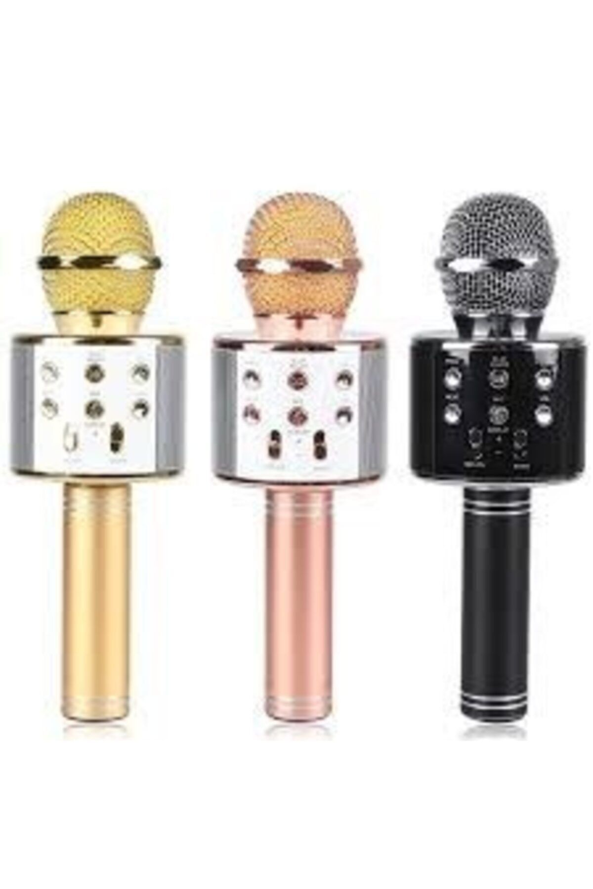 pazariz Sihirli Karaoke Bluetooth Mikrofon Aux Sd Kart Girişli
