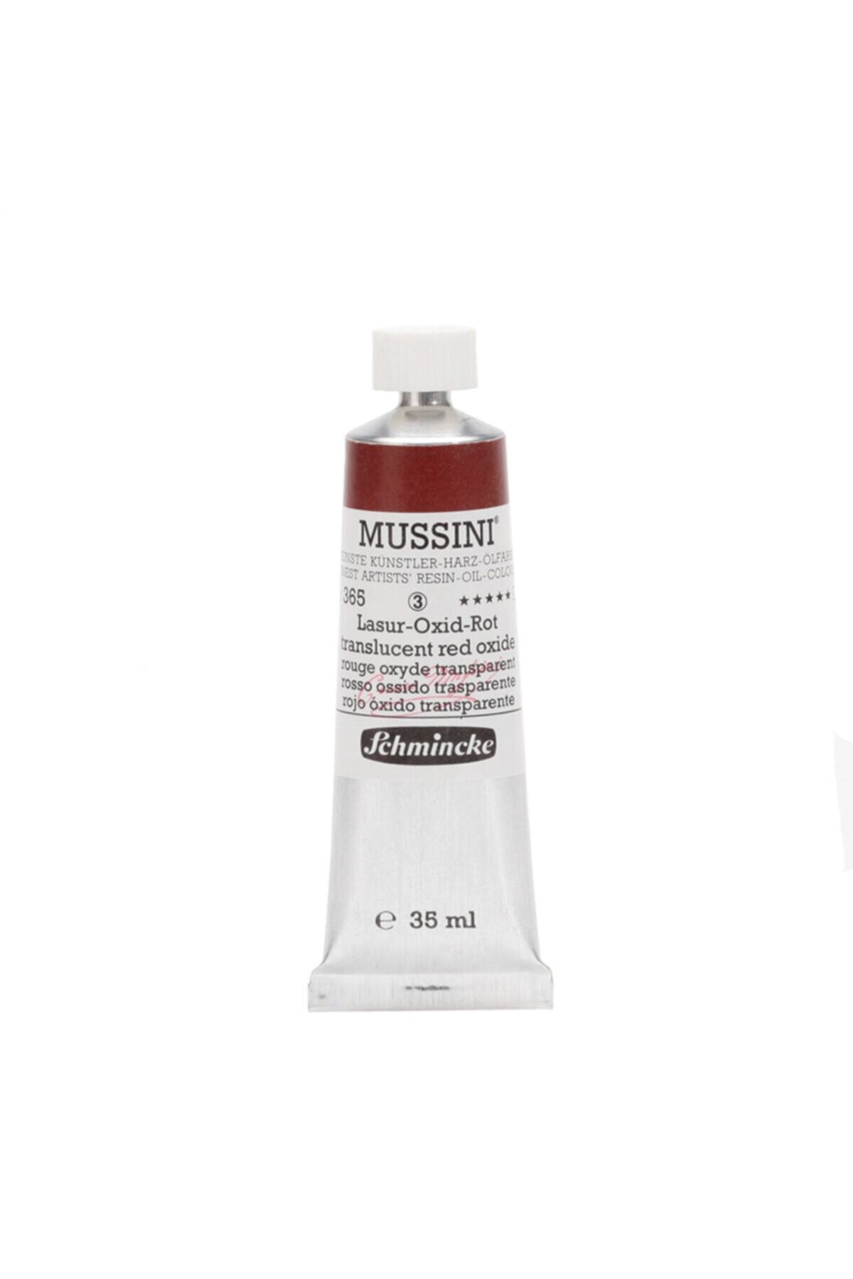 Schmincke Mussini Yağlı Boya 35ml. Seri 3 N:365 Translucent Red Oxide