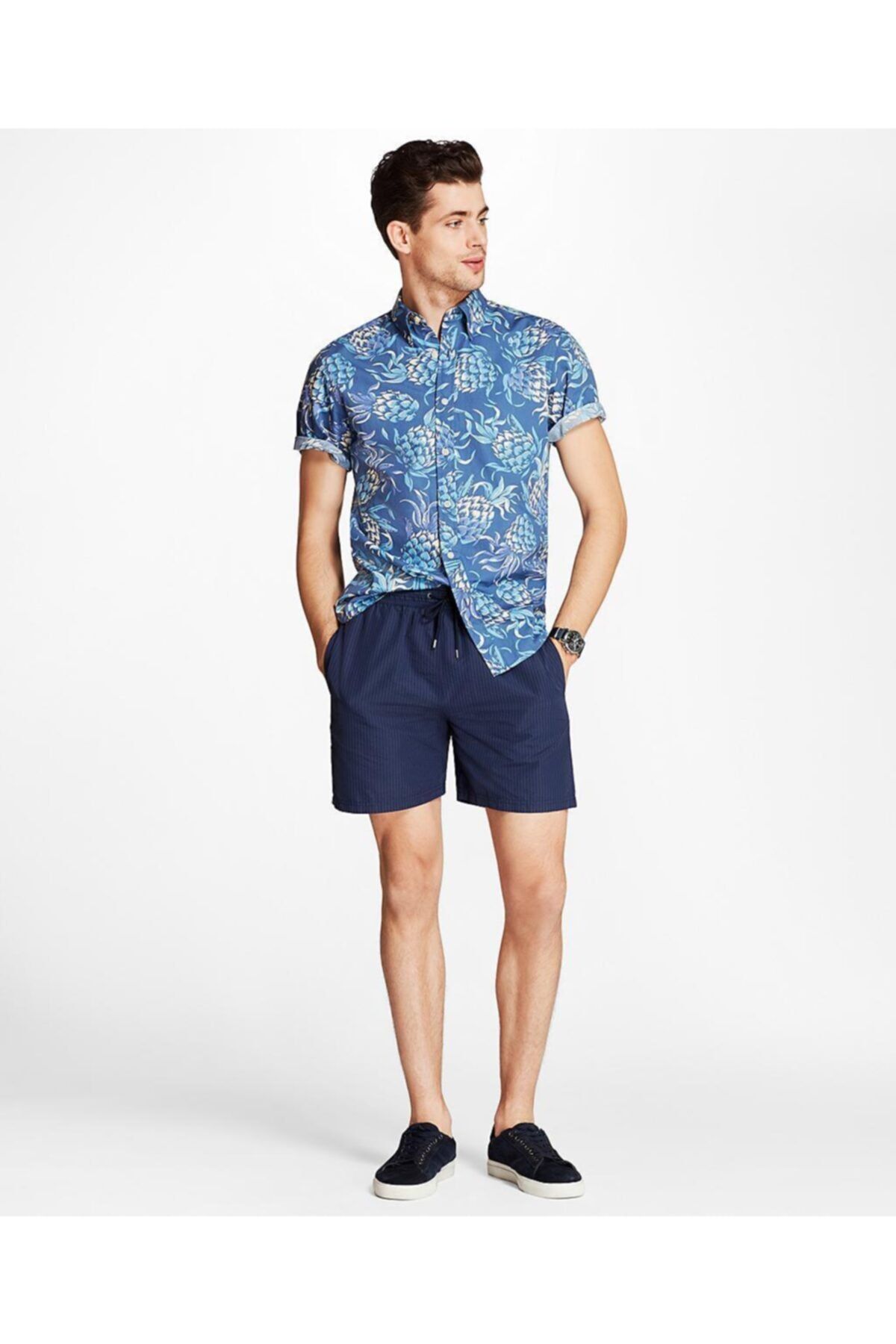 BROOKS BROTHERS Erkek Lacivert Mayo Şort