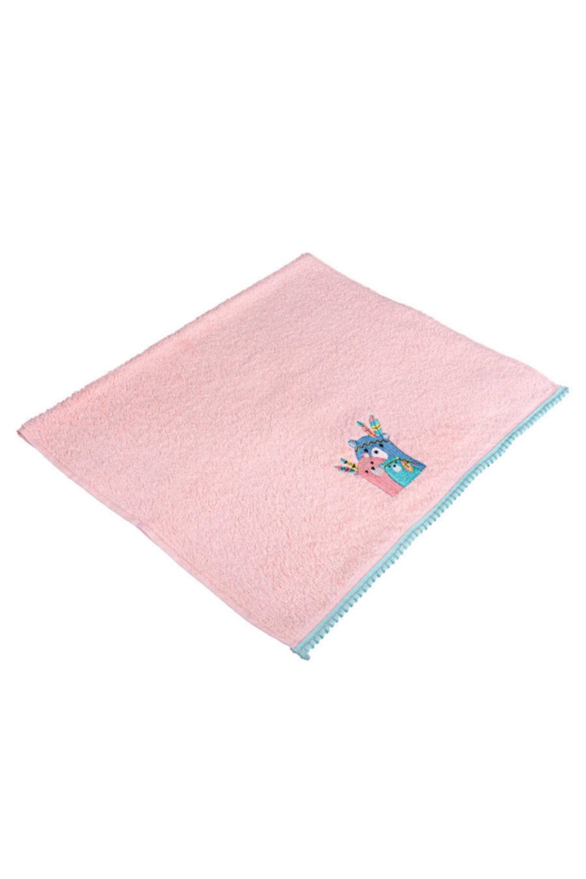 Minteks Pembe Kızılderılı Ayıcık 50x90 Havlu