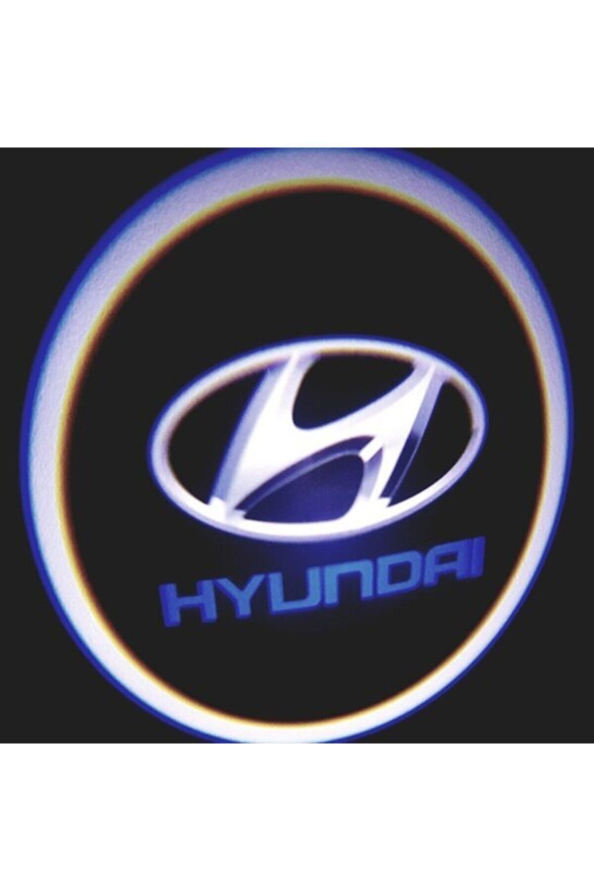 ünlütürkotoaksesuar Hyundai Pilli Yapıştırmalı Kapı Altı Led Hayalet Logo Mesafe Sensörlü