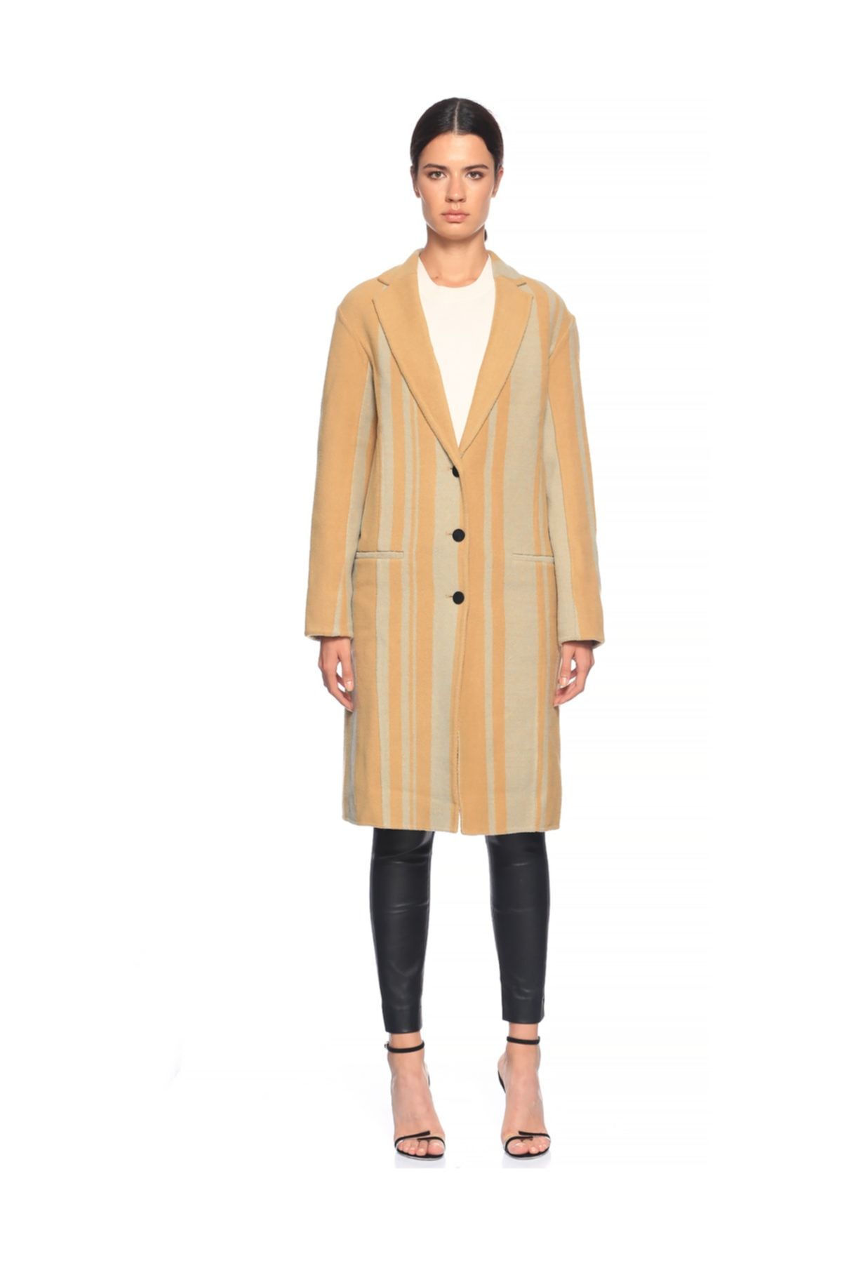 3.1 Phillip Lim Kadın Sarı Uzun Palto
