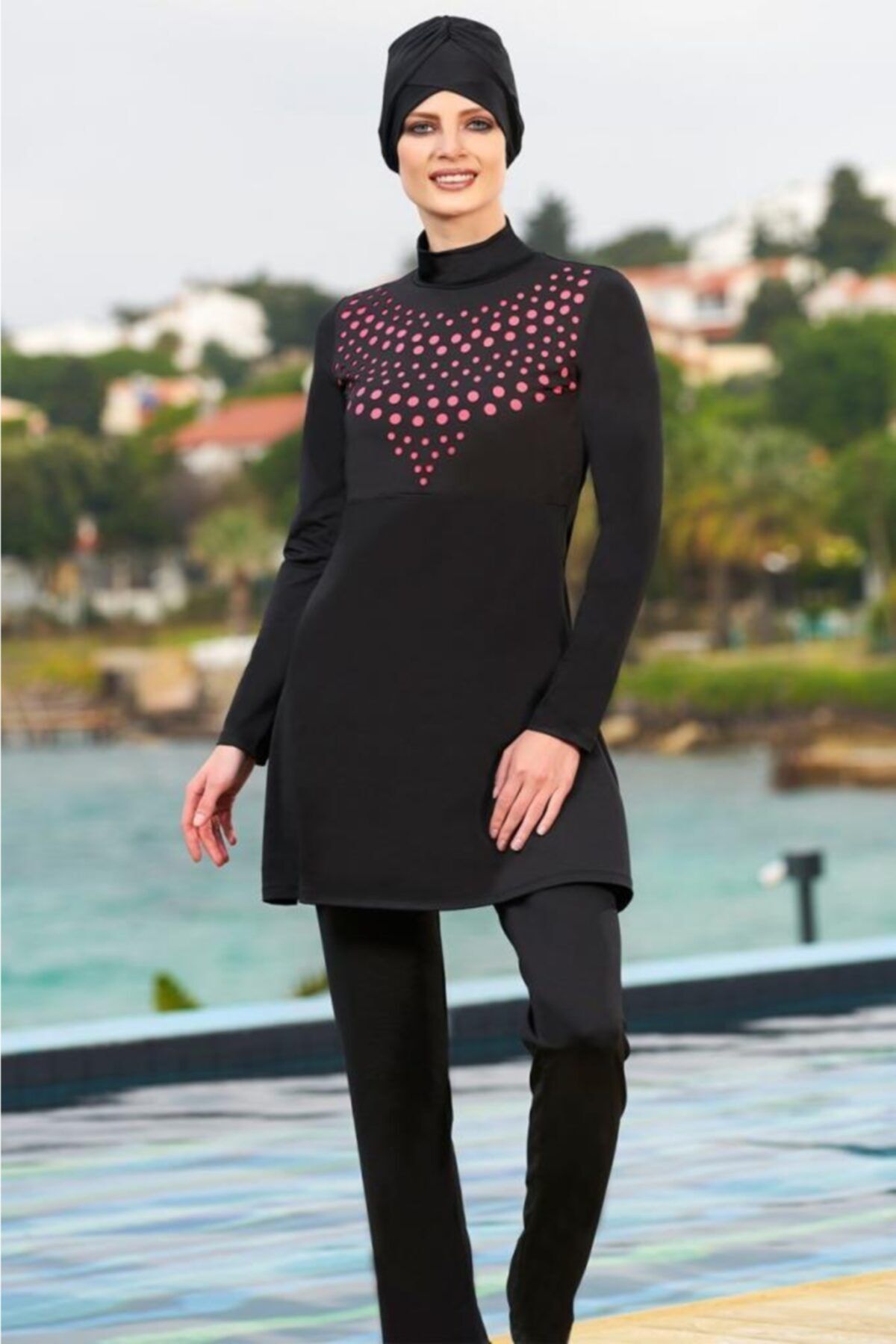 Estiva 1951 Lazer Kesim Kleopatra Model Lycralı Tam Boy Mayo