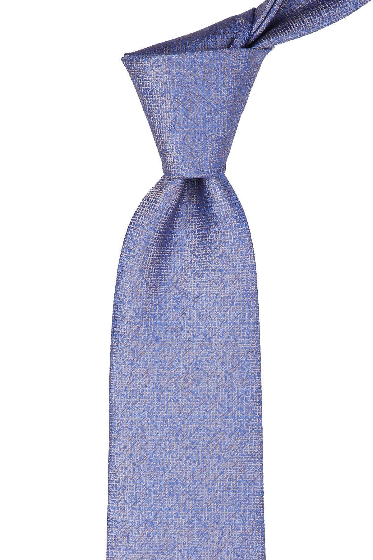 Kravatkolik Mavi Kum Desen Mendilli Klasik Kravat Kk4851