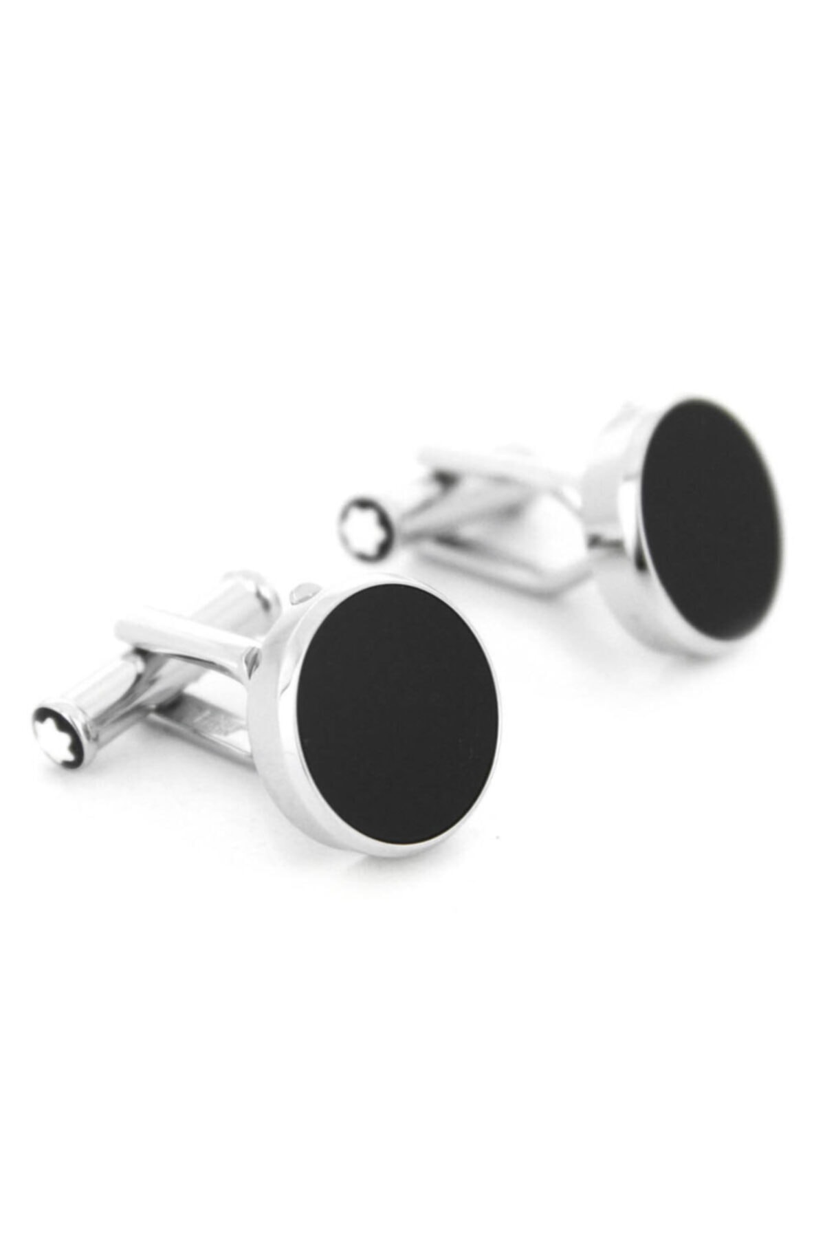 Montblanc Montblanc Kol Düğmesi Steel Onyx 114784