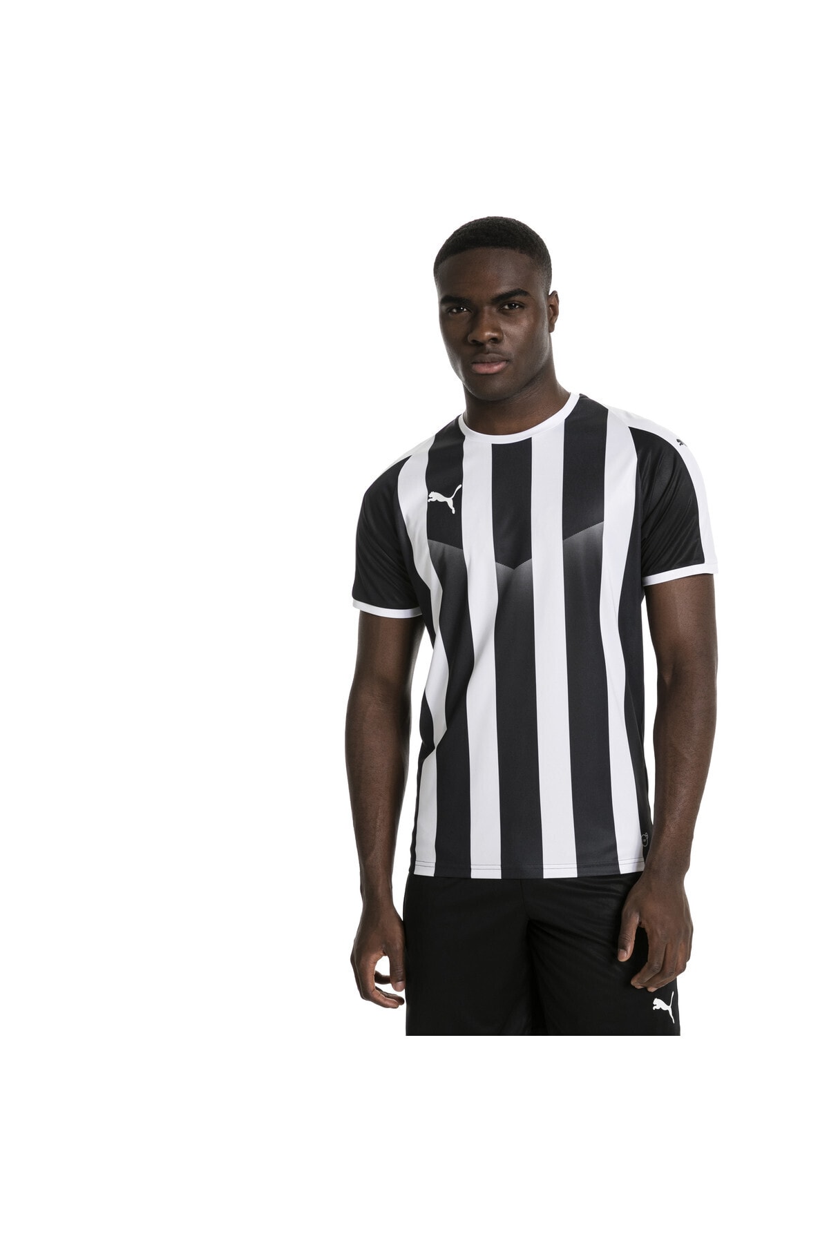 Puma Lıga Futbol Çizgili Erkek Forma T-shirt