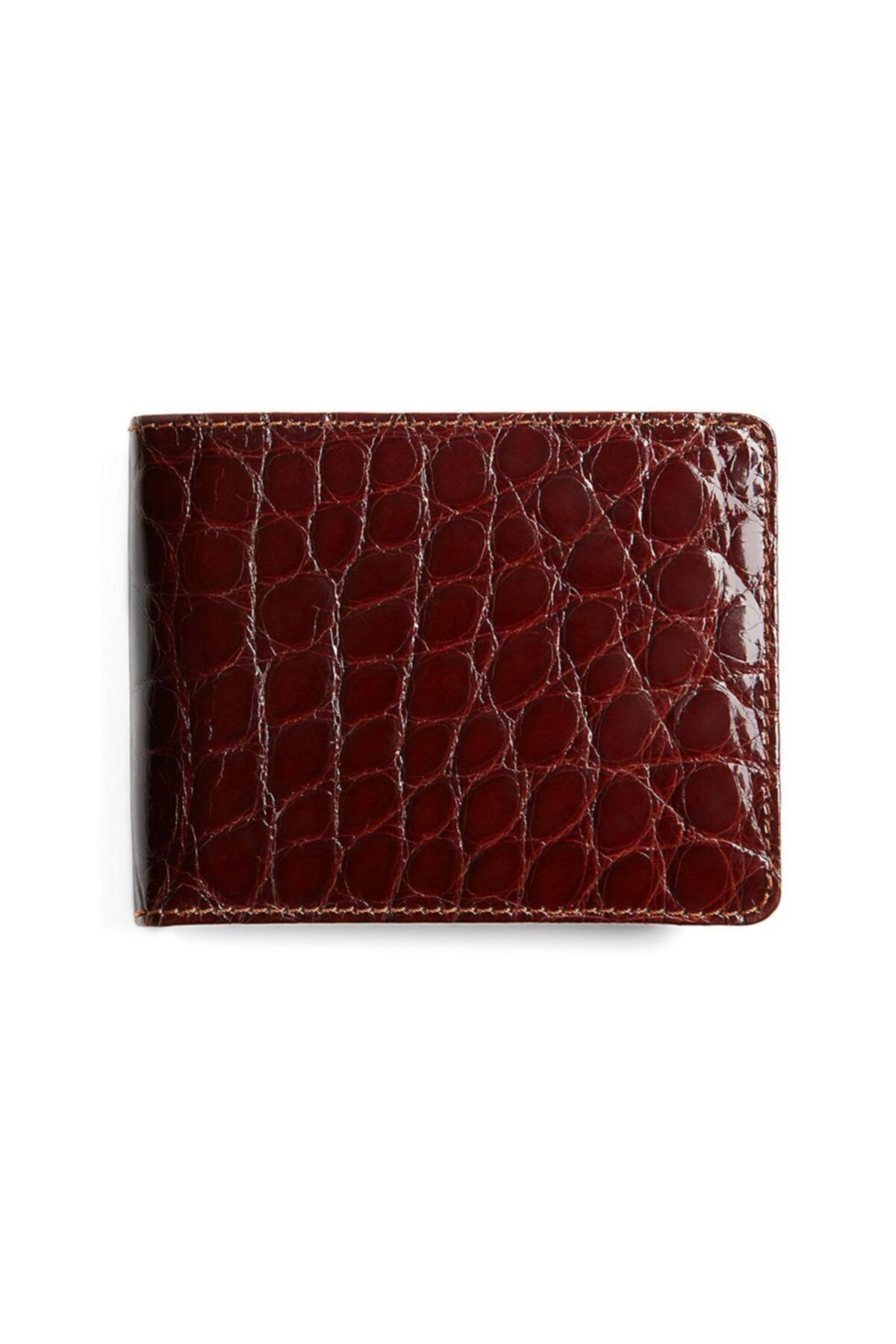 BROOKS BROTHERS Erkek Kahverengi Renkli Deri Kartlık