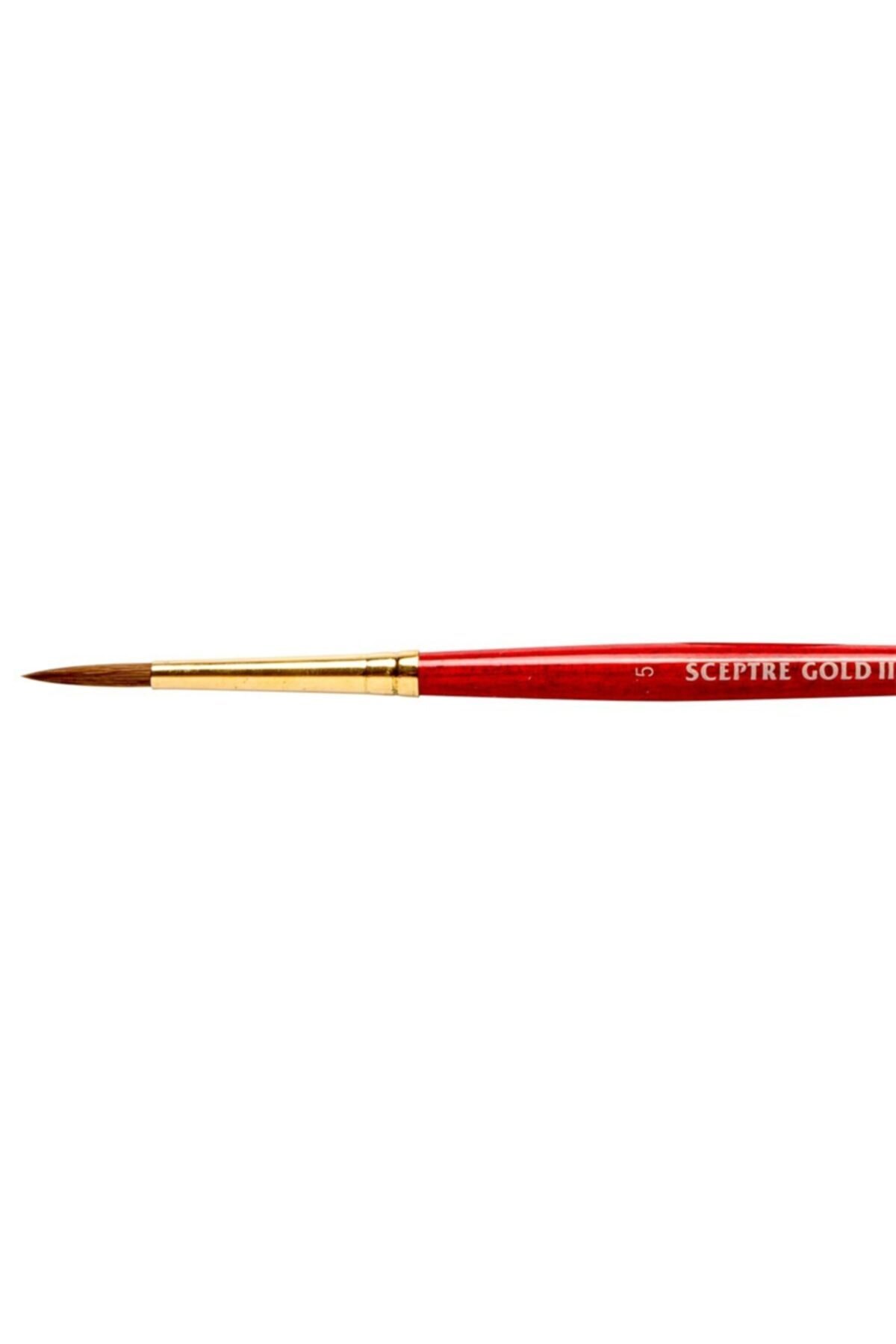 Winsor Newton Winsor & Newton : Sceptre Gold : 101 Serisi Kısa Sap Yuvarlak Fırça No : 5