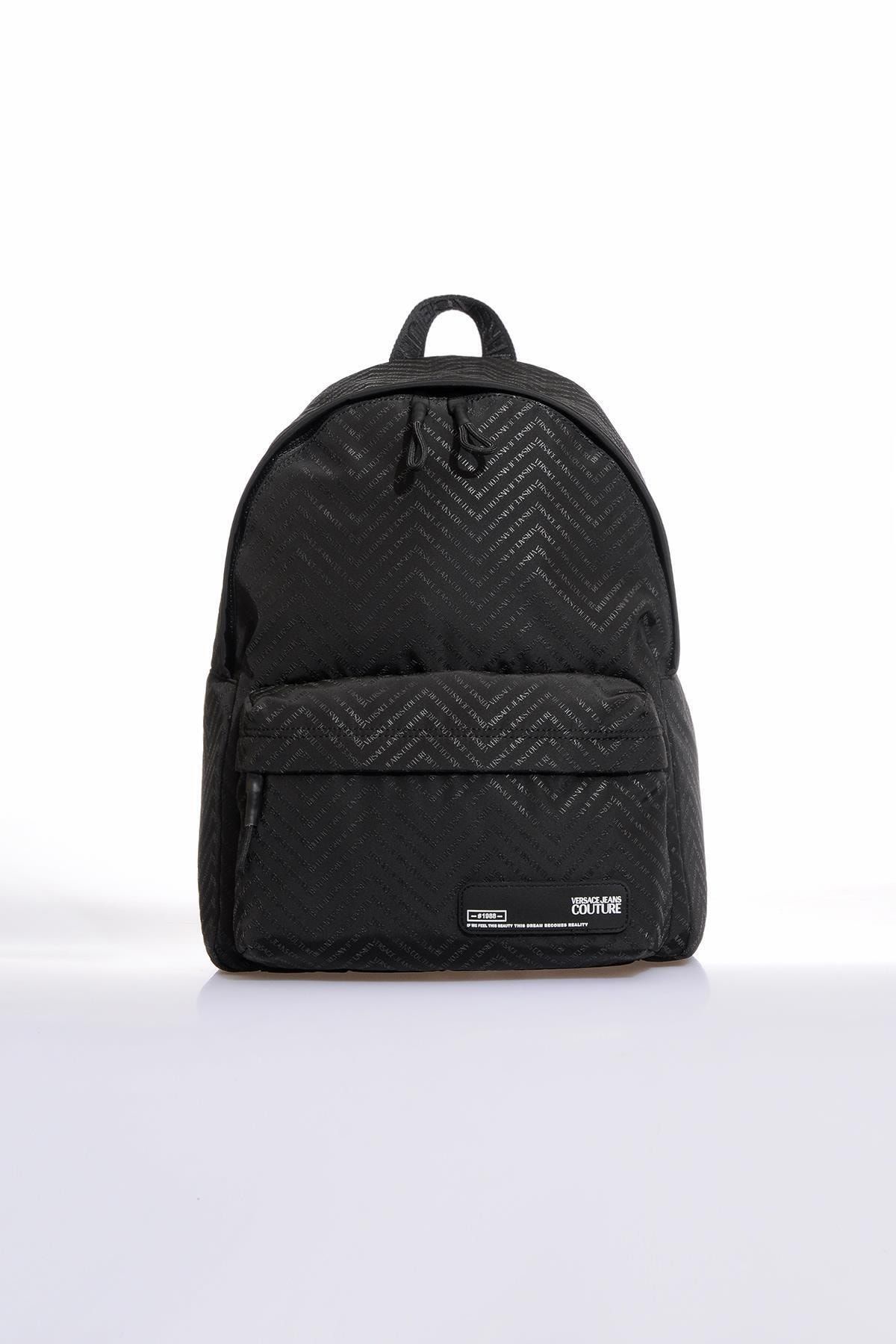 VERSACE JEANS COUTURE E1 Yzab90 Siyah Unisex Sırt Çantası