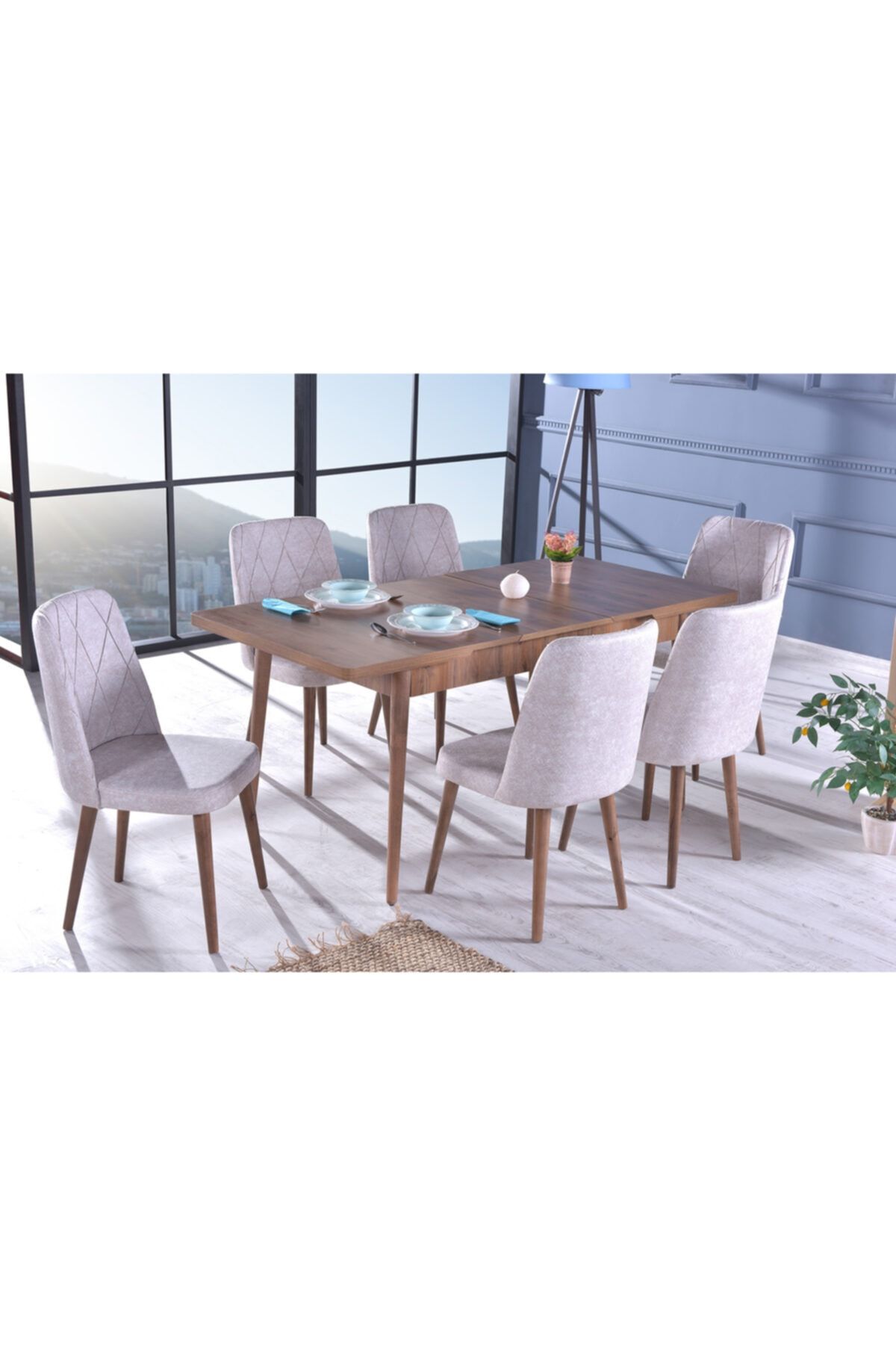 stoker armoni yemek masa takimi salon yemek odasi yemek masa takimi salon yemek odasi 6 sandalyeli krem fiyati yorumlari trendyol
