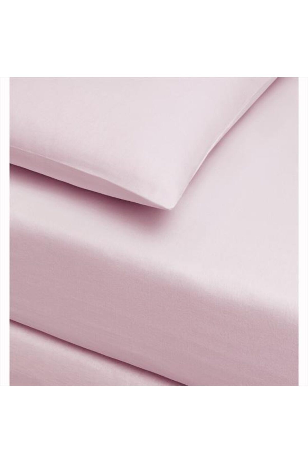Taç Çarşaf Seti Pamuklu Lastikli 100x200 Tek Kişilik Pembe