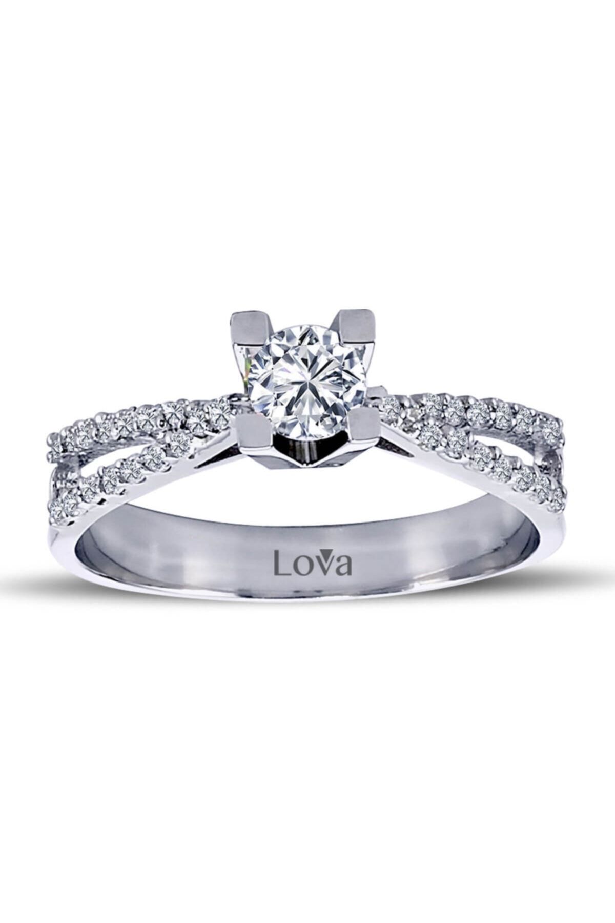 Lova Toplam 0,47 Karat Pırlanta Tektaş Yüzük - 1050099