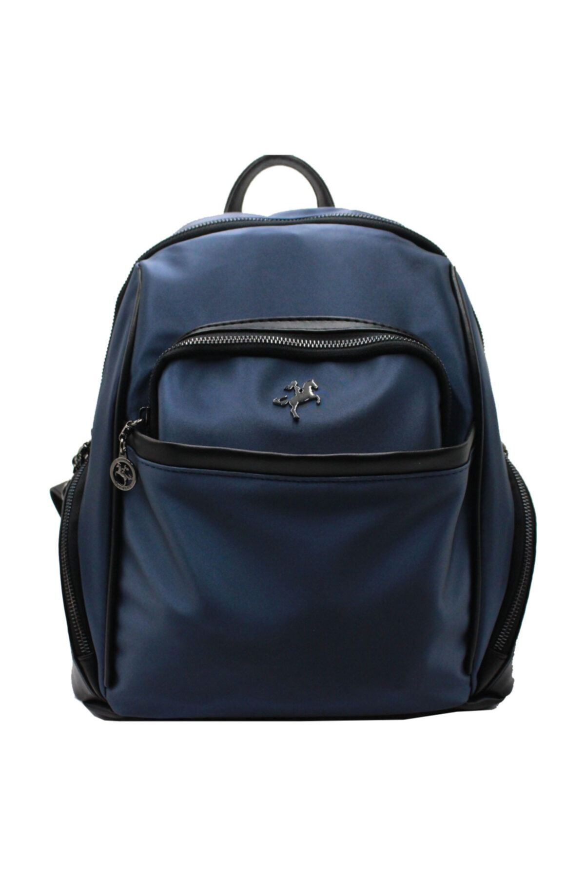 NAS BAG'S Nas 845 Saten Kadın Sırt Çanta Bayan Çanta Lacivert-siyah