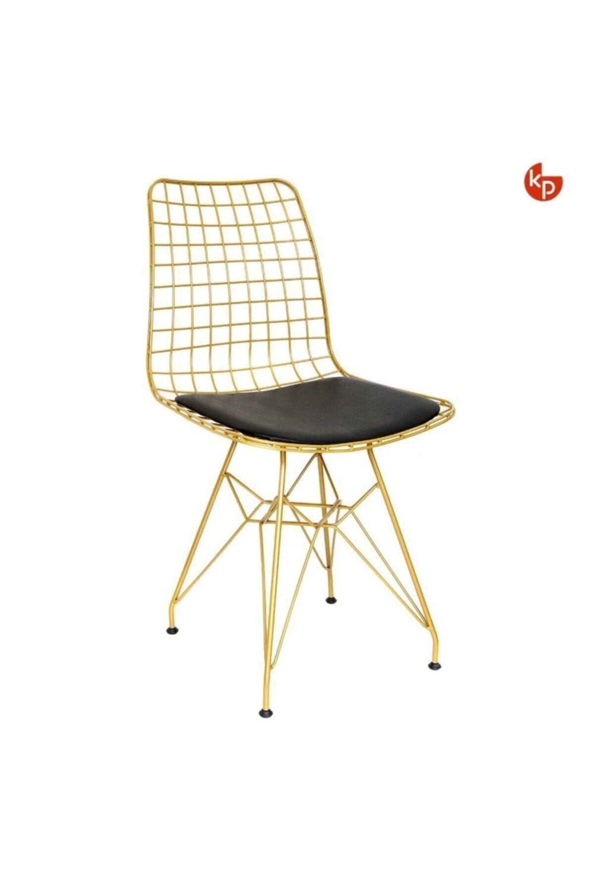 Cosargroup Gold Tel Sandalye - Cafe - Mutfak - Yemek Masası Sandalyesi