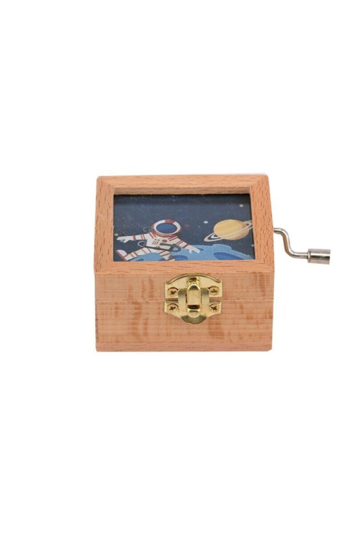 HSRC Müzik Kutusu Camlı Uzay Dekoratif Hediyelik