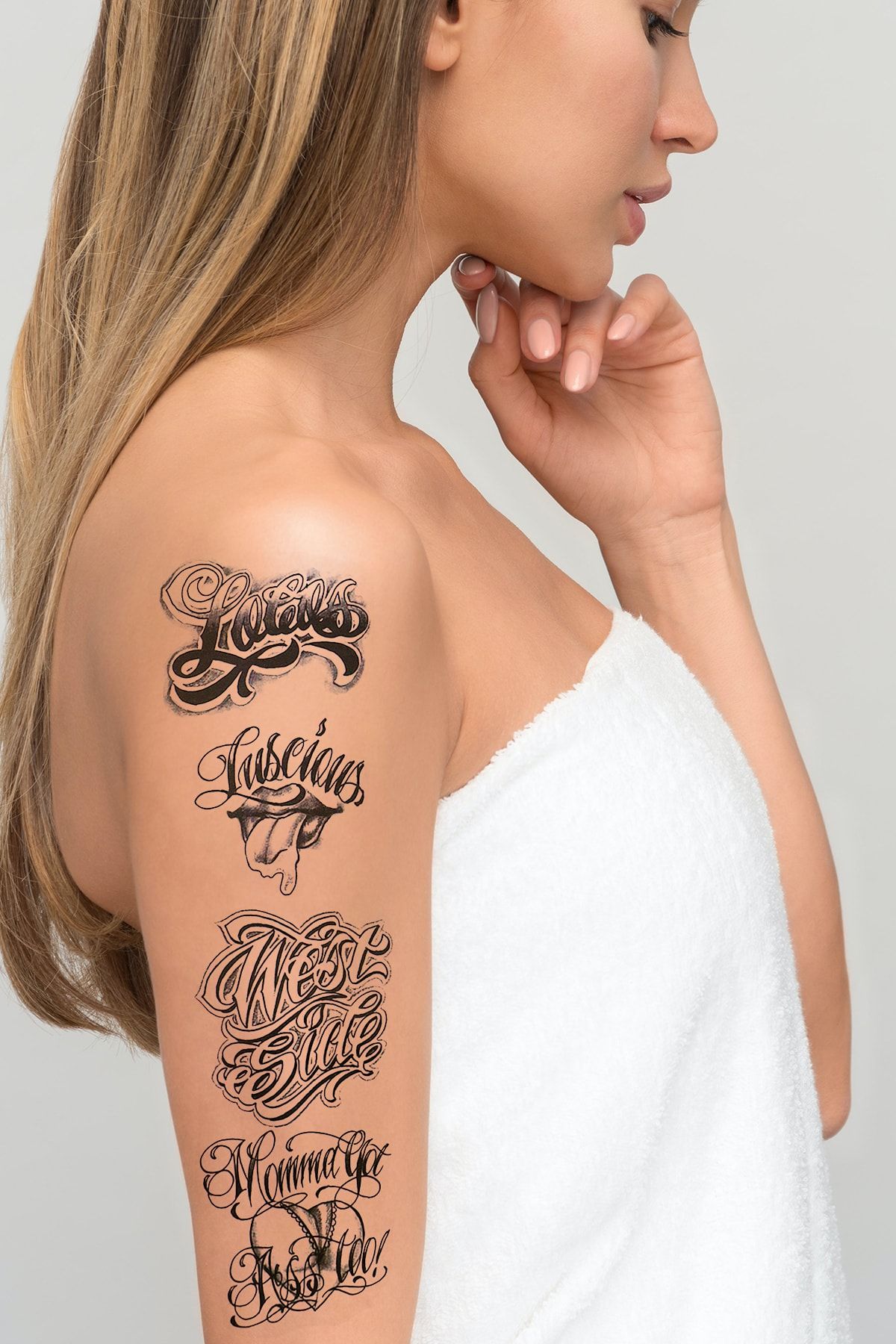 TAKIŞTIR Gerçekçi Geçici Yazılı Dövme Tattoo