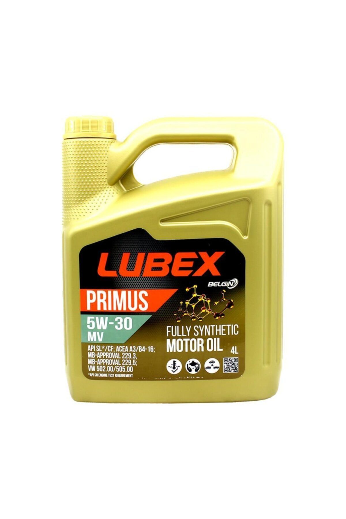 Lubex Primus Mv 5w/30 4 Lt Tam Sentetik Motor Yağı