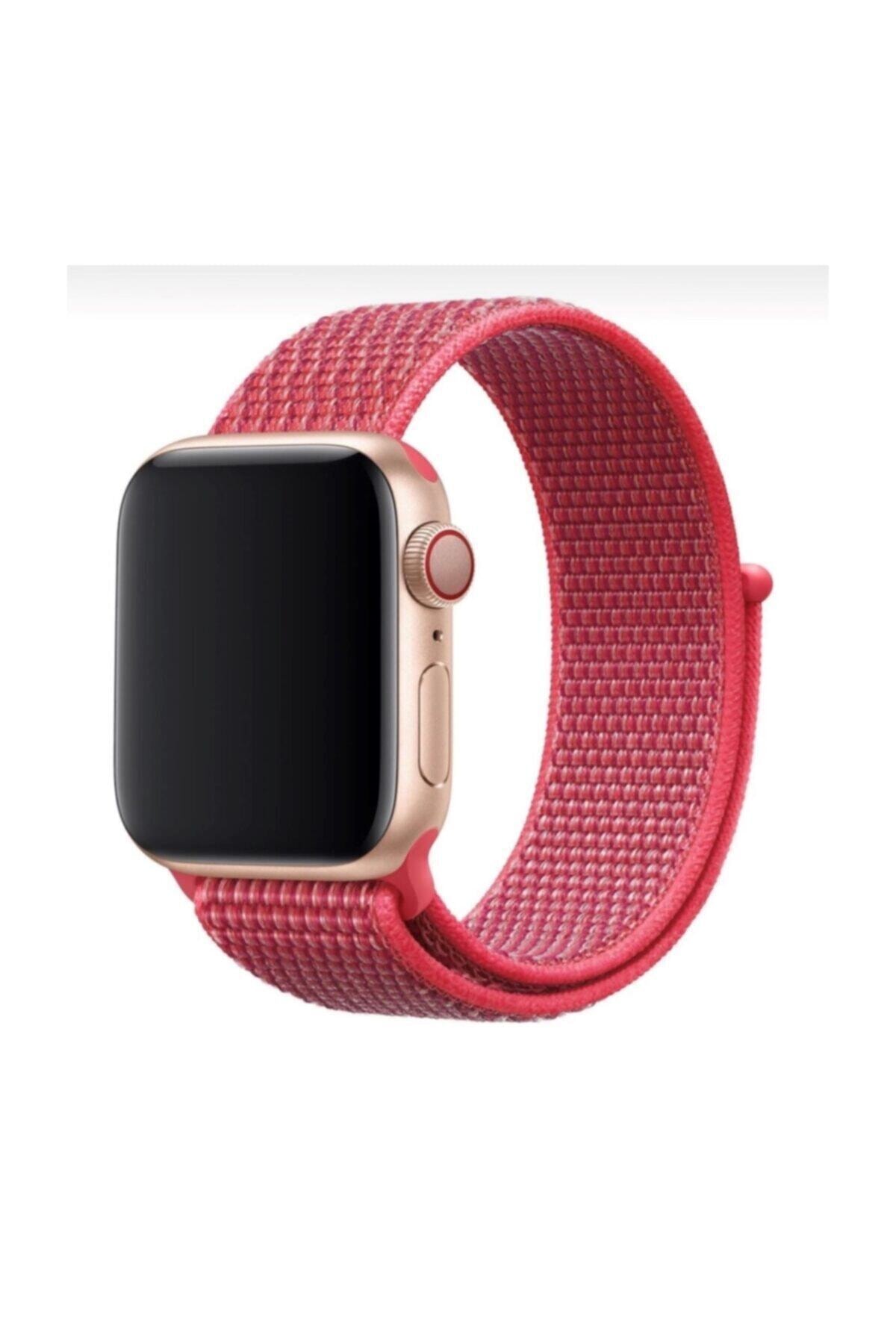 Mahzen Apple Watch 1-2-3-4-5 Serisi  42mm - 44mm  Uyumlu Spor Loop Kordon
