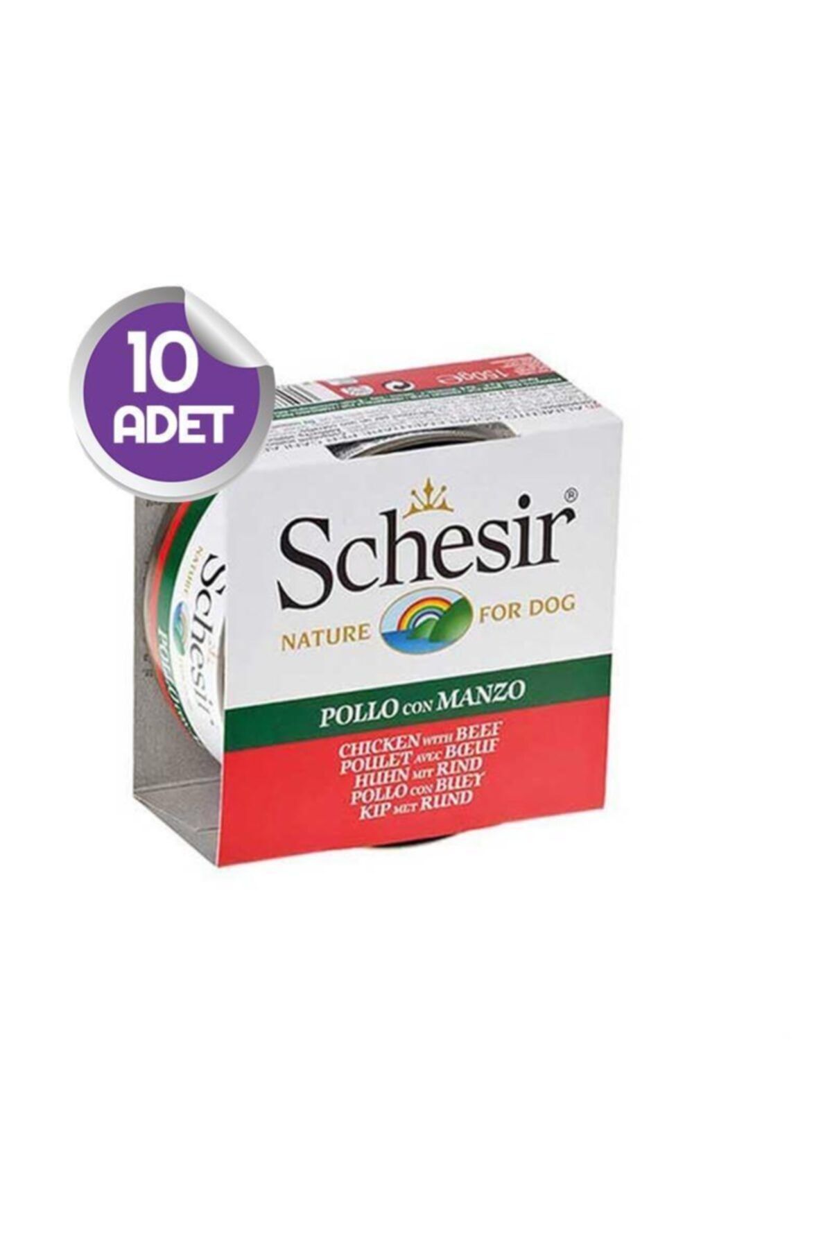 Schesir Jelly Sığır Etli Ve Tavuklu Köpek Konservesi 150 Gr